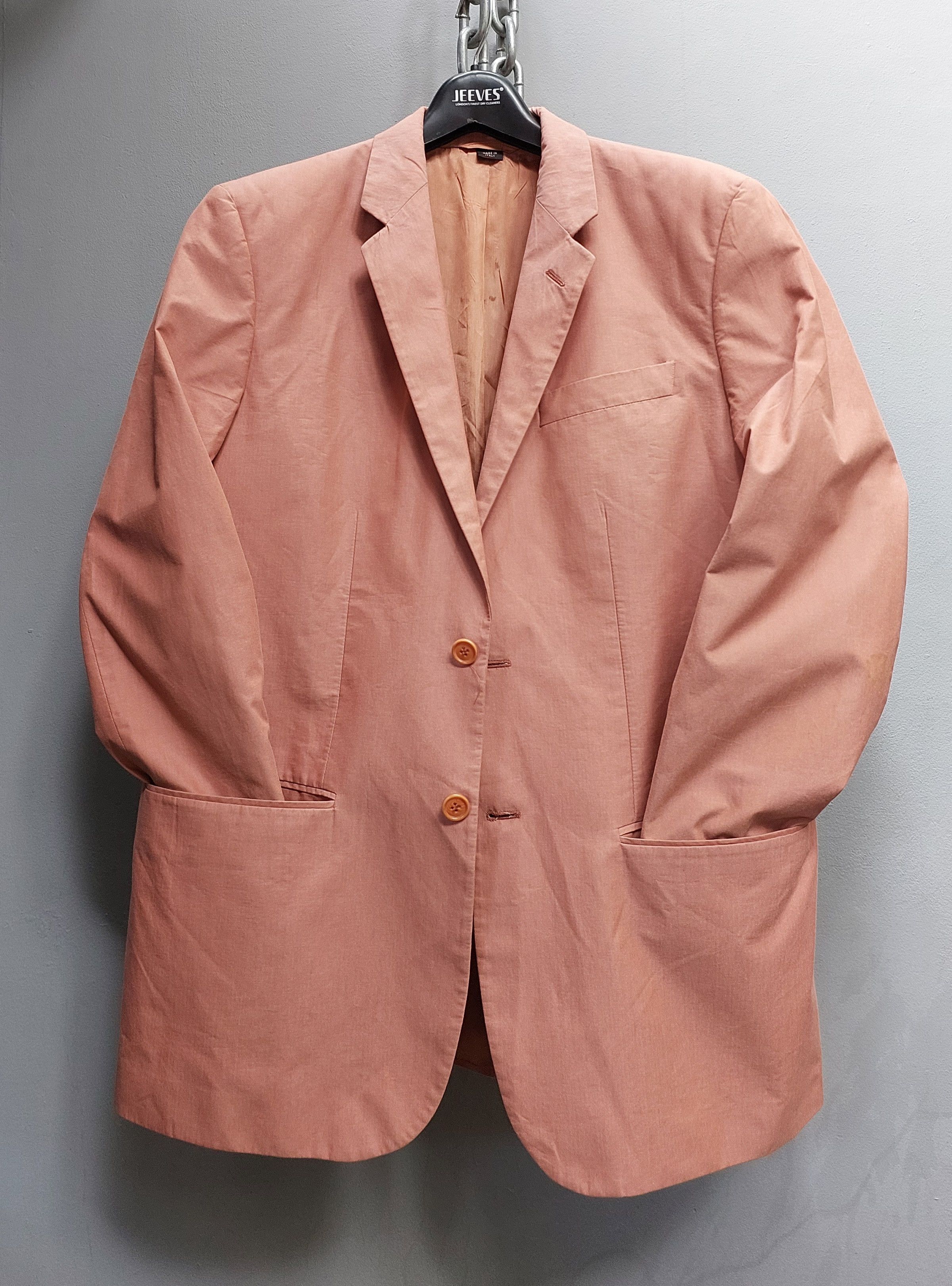 Helmut Lang Helmut Lang 2-Buttons Orange Blazer Size 52S - 2 Thumbnail