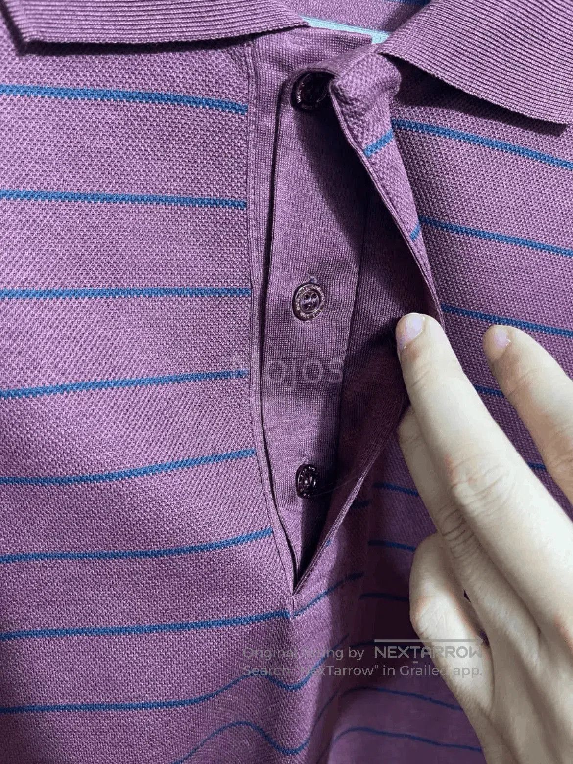 Dior Sz 50 Dior Bee Stitches Stripe Polo. Size US M / EU 48-50 / 2 - 7 Thumbnail