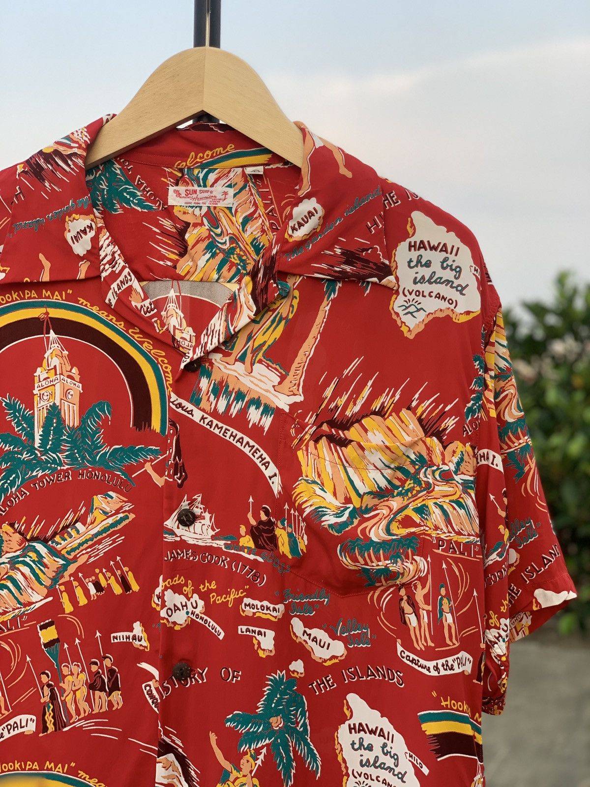 Sugar Cane × Toyo Enterprises *RARE* Vtg TOYO ENTERPRISE Sun Surf Loop Open Collar Shirt Size US L / EU 52-54 / 3 - 2 Thumbnail