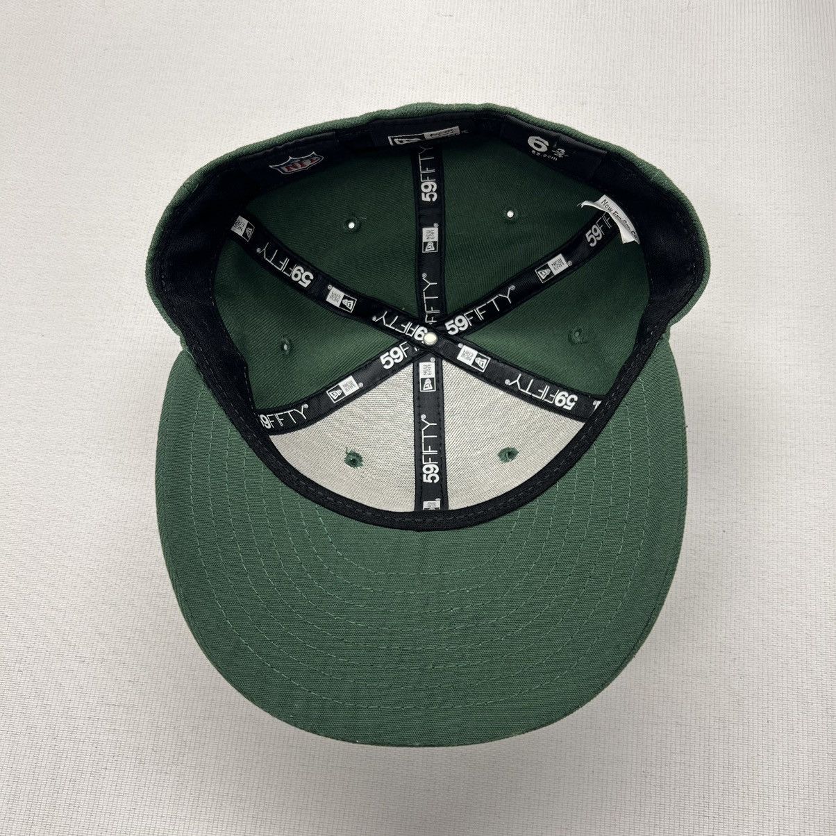 NFL × New Era Jets New Era Hat Mens 6 3/4 Green 59FIFTY Fitted Cap NFL Size ONE SIZE - 13 Thumbnail