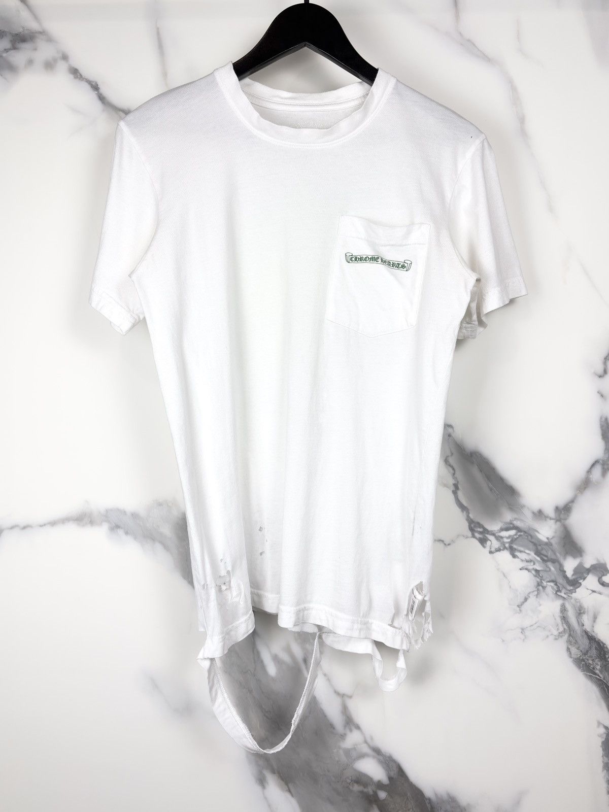 Chrome Hearts Chrome Hearts Thrashed Gradient Green Cemetery Cross Tshirt Size US XS / EU 42 / 0 - 3 Thumbnail