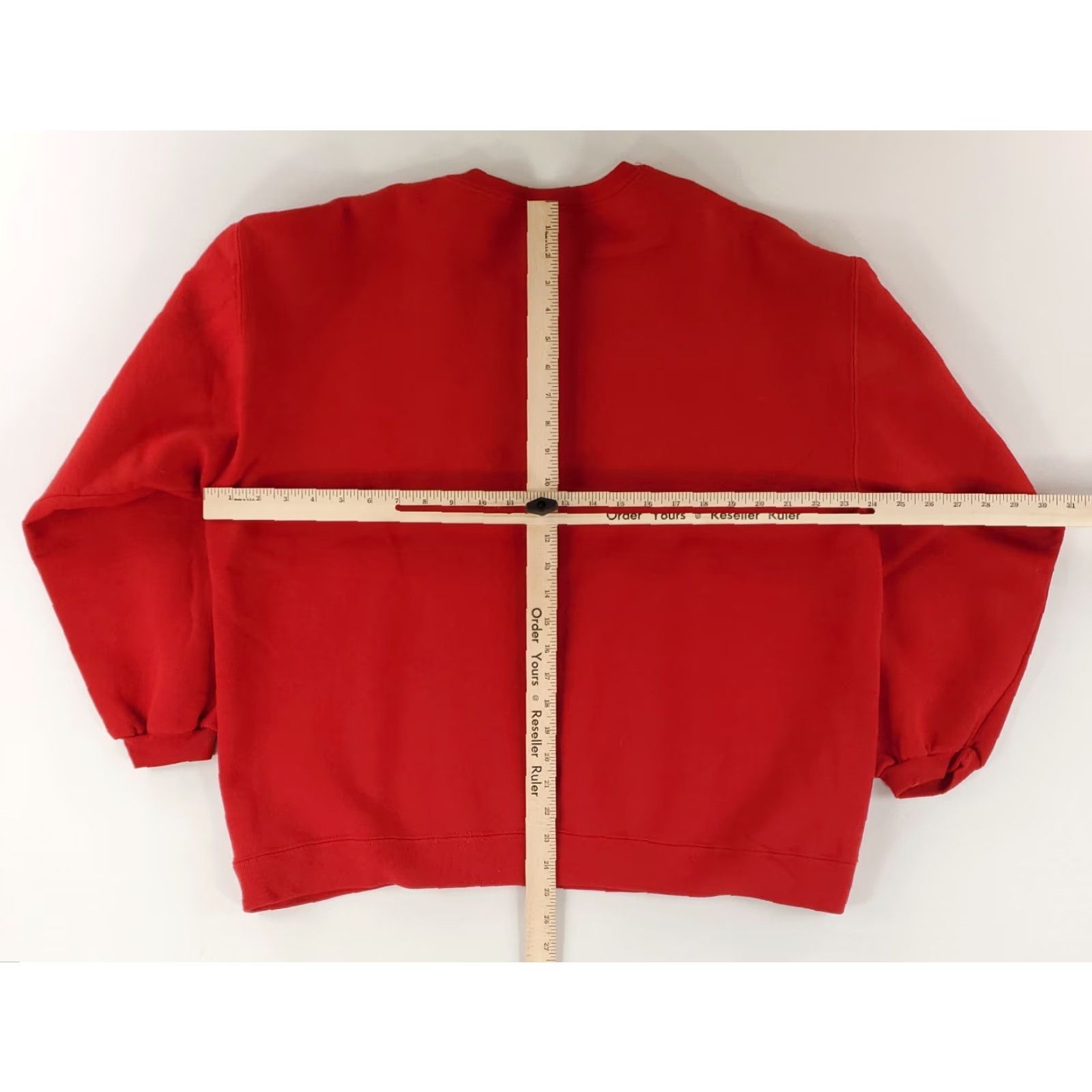 Russell Athletic VINTAGE Russell Athletic Sweatshirt Mens L Red Long Sleeve Made USA Baggy fit VTG 90s Blank Size US L / EU 52-54 / 3 - 7 Thumbnail