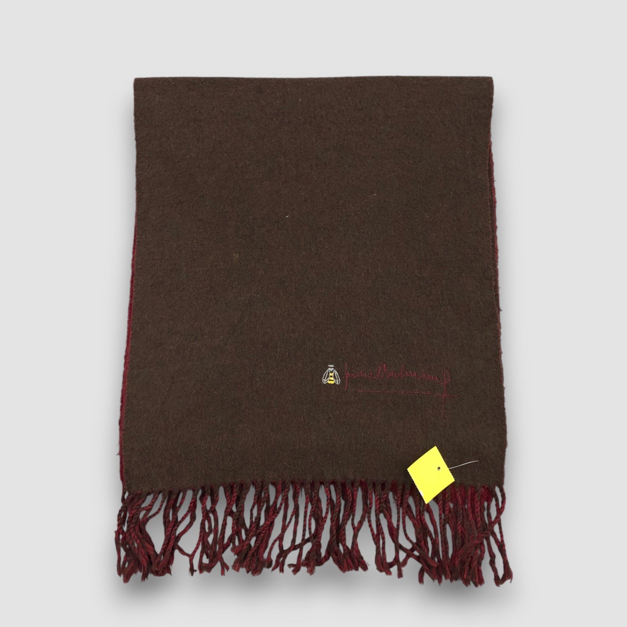 Japanese Brand Vintage Pierre Balmain Scarf Muffler Wool Cashmere Scarves Size ONE SIZE - 2 Thumbnail