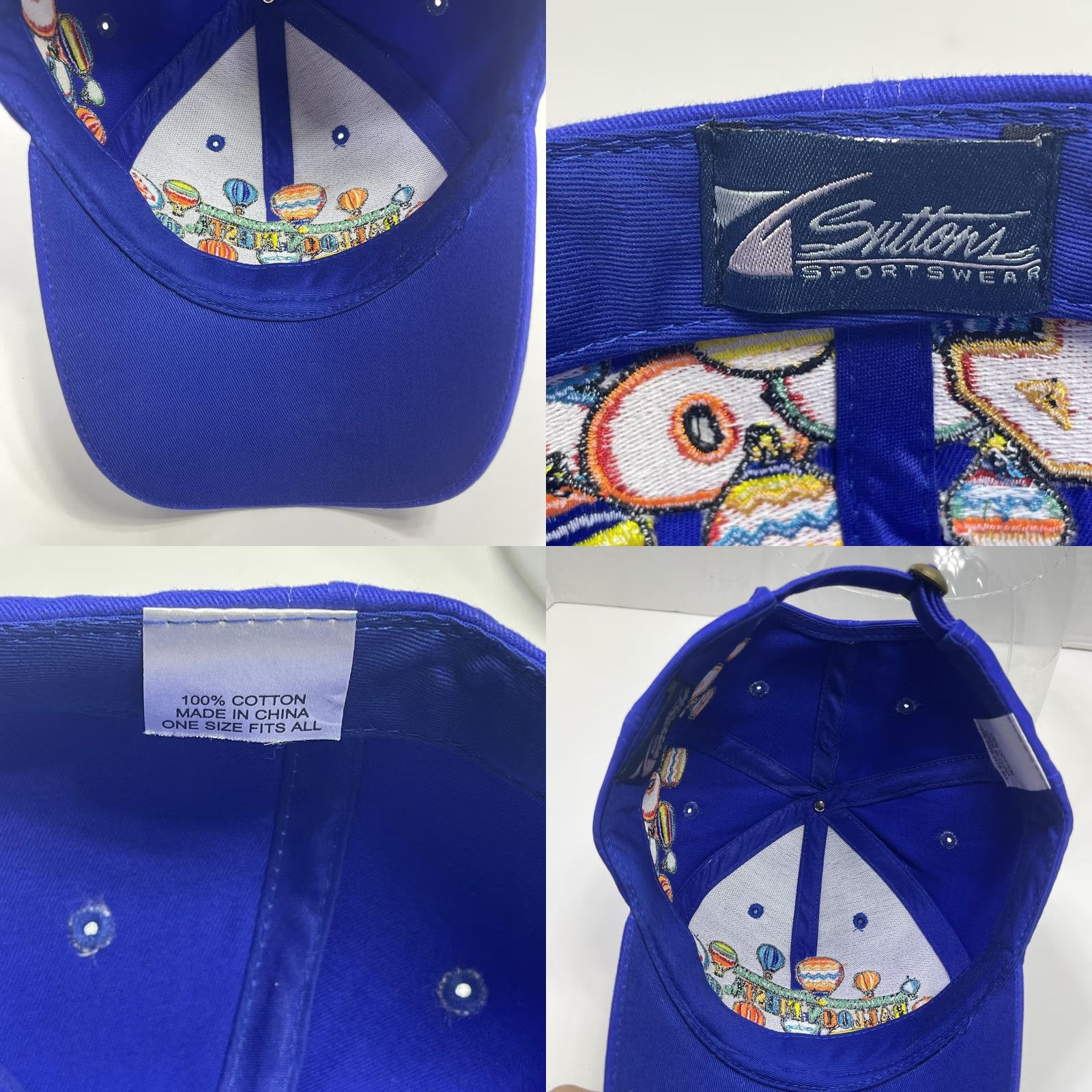 Vintage VINTAGE Albuquerque International Balloon Fiesta Hat Cap Strap Back Embroidered Size ONE SIZE - 8 Thumbnail
