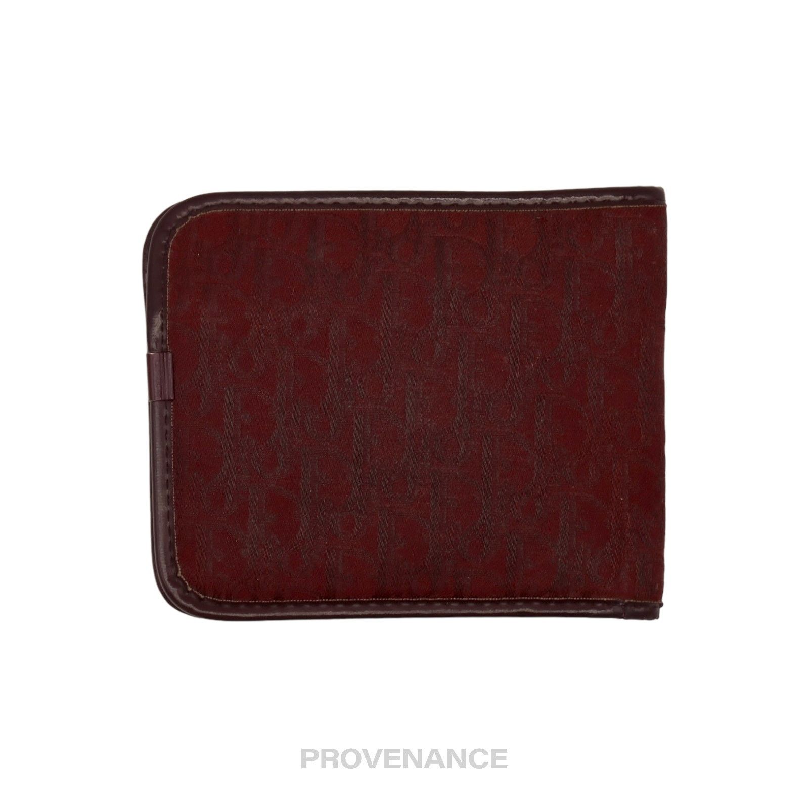 Dior 🔴 Dior Trotter Bifold Wallet - Burgundy Jacquard Size ONE SIZE - 2 Thumbnail