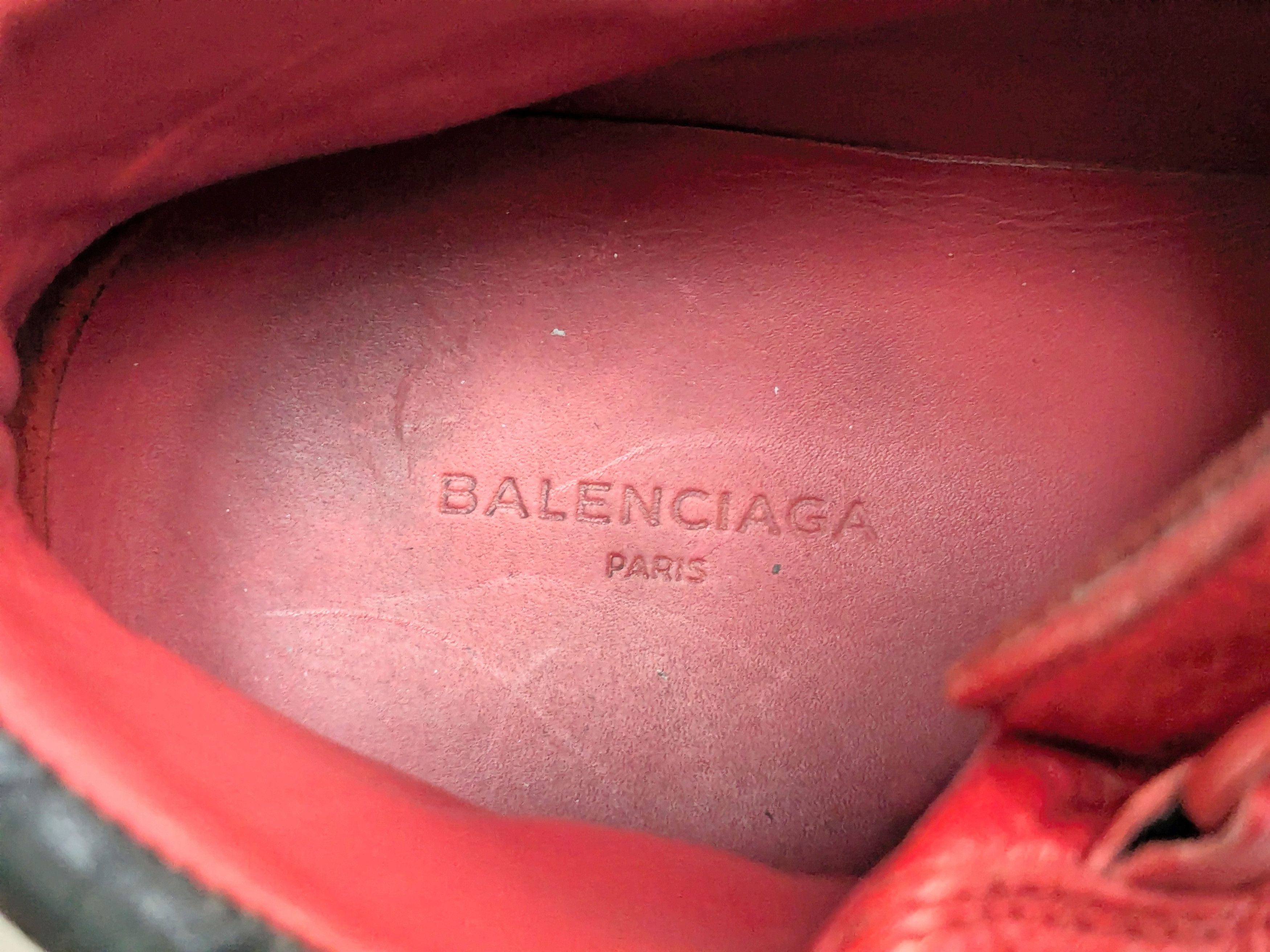 Balenciaga Balenciaga Arena Red Black 10 Leather High Tops Size US 10 / EU 43 - 9 Thumbnail