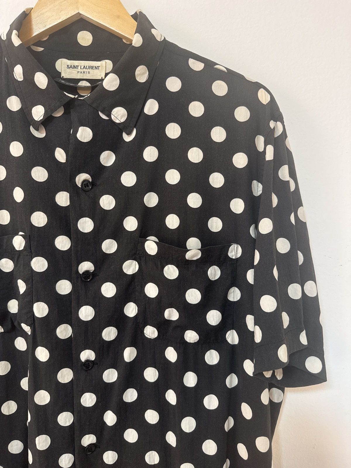 Saint Laurent Paris Saint Laurent Polka Dot Shirt Size US M / EU 48-50 / 2 - 3 Thumbnail