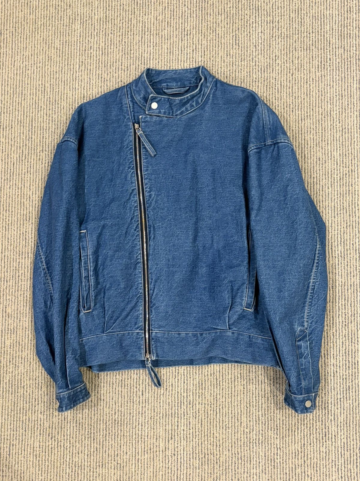 E. Tautz FW18 Motorcyle Style Denim Jacket Size US S / EU 44-46 / 1 - 2 Thumbnail