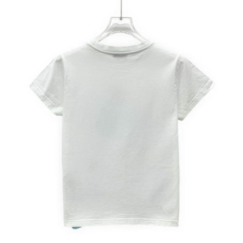 Balenciaga Balenciaga White globe monogram printed cotton crew neck s Size S / US 4 / IT 40 - 2 Thumbnail