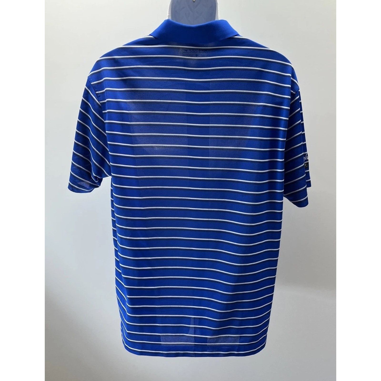 Nike NIKE GOLF Mens Large S/S Dri Fit Golf Polo Shirt Slate Blue Size US XL / EU 56 / 4 - 4 Thumbnail
