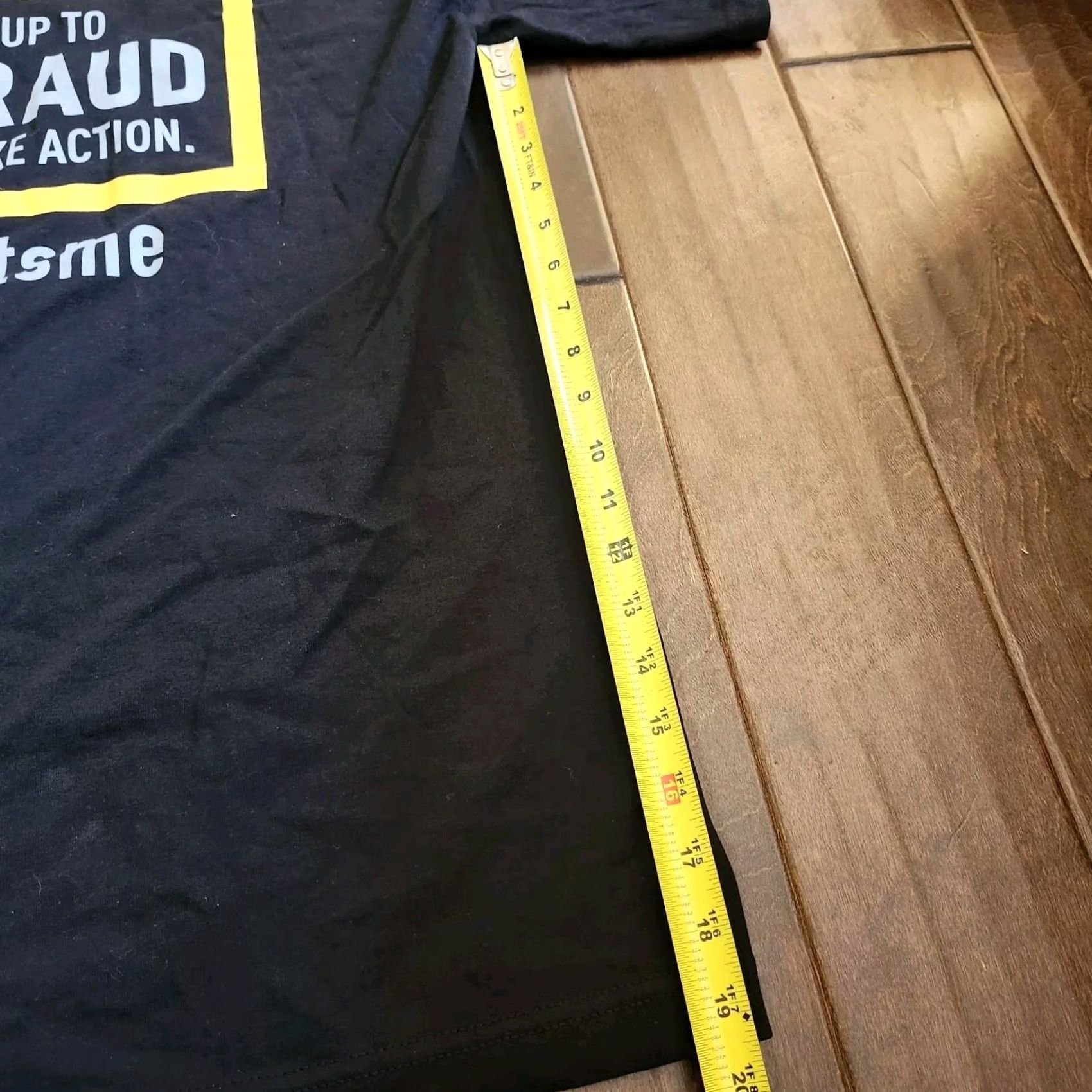 Vintage Bayside Men's Black "Standing Up To Tax Fraud" Shirt XL Crew Neck Short Sleeve T-Shirt Cotton Graphic Print Men Regualr Fit USA Made Size US XL / EU 56 / 4 - 7 Thumbnail