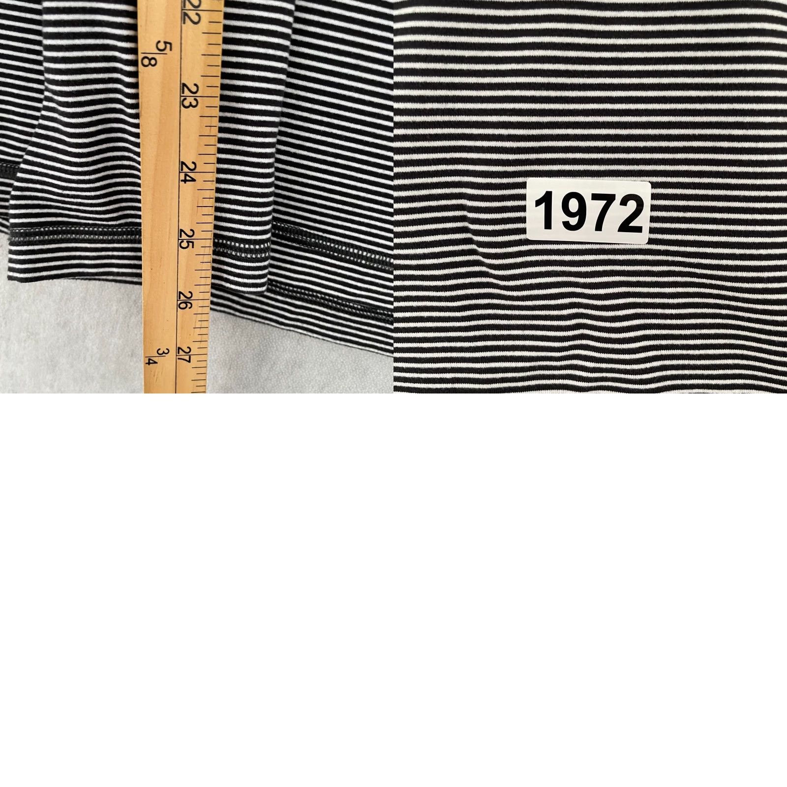 Lululemon Lululemon Black White Striped Pullover 1/4 Zip Sweatshirt Adult Large Performance Mens Size US L / EU 52-54 / 3 - 8 Thumbnail