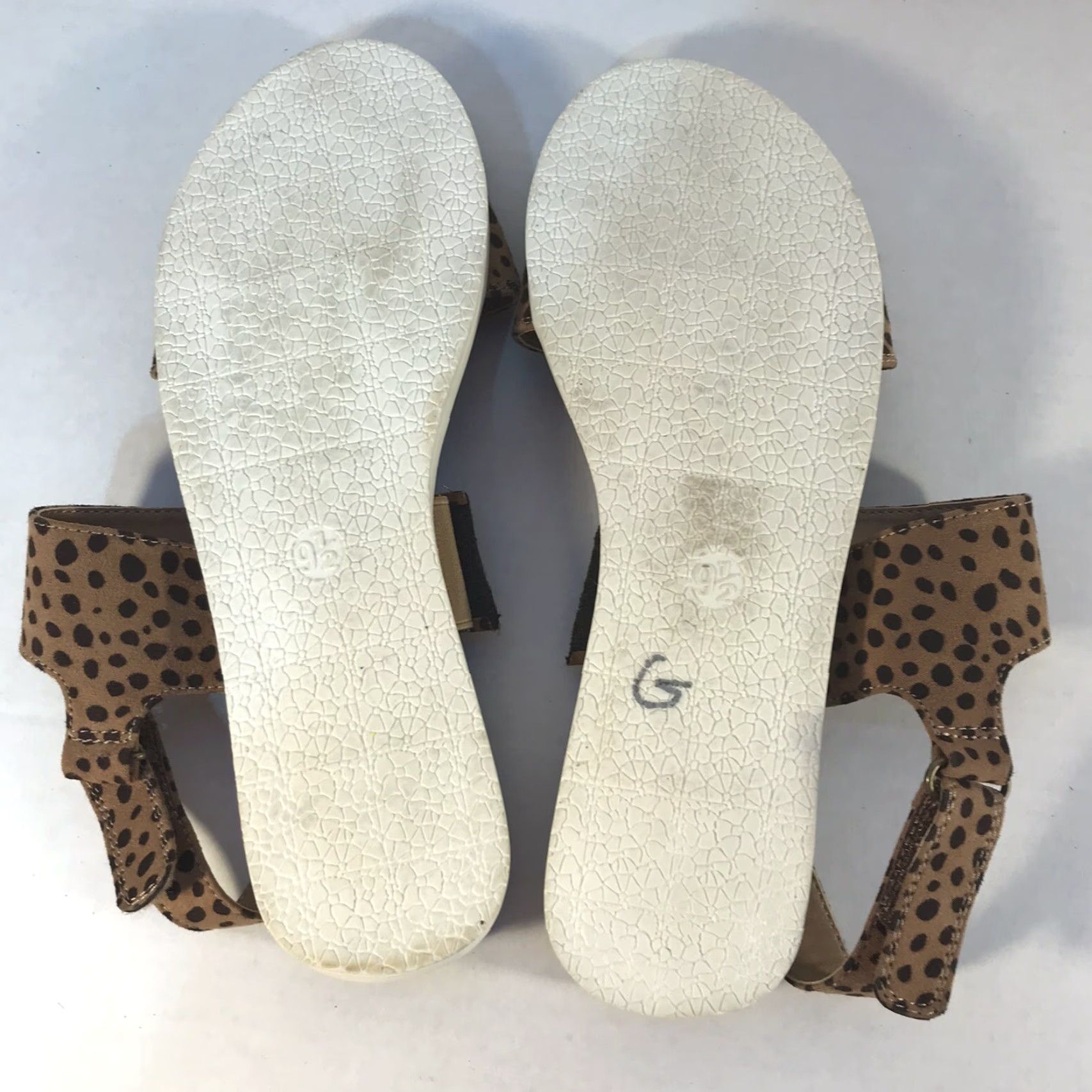 Vintage Universal Thread Animal Print Slide Sandals Womens Size 9.5 with Adjustable Strap Size US 9.5 / IT 39.5 - 7 Thumbnail