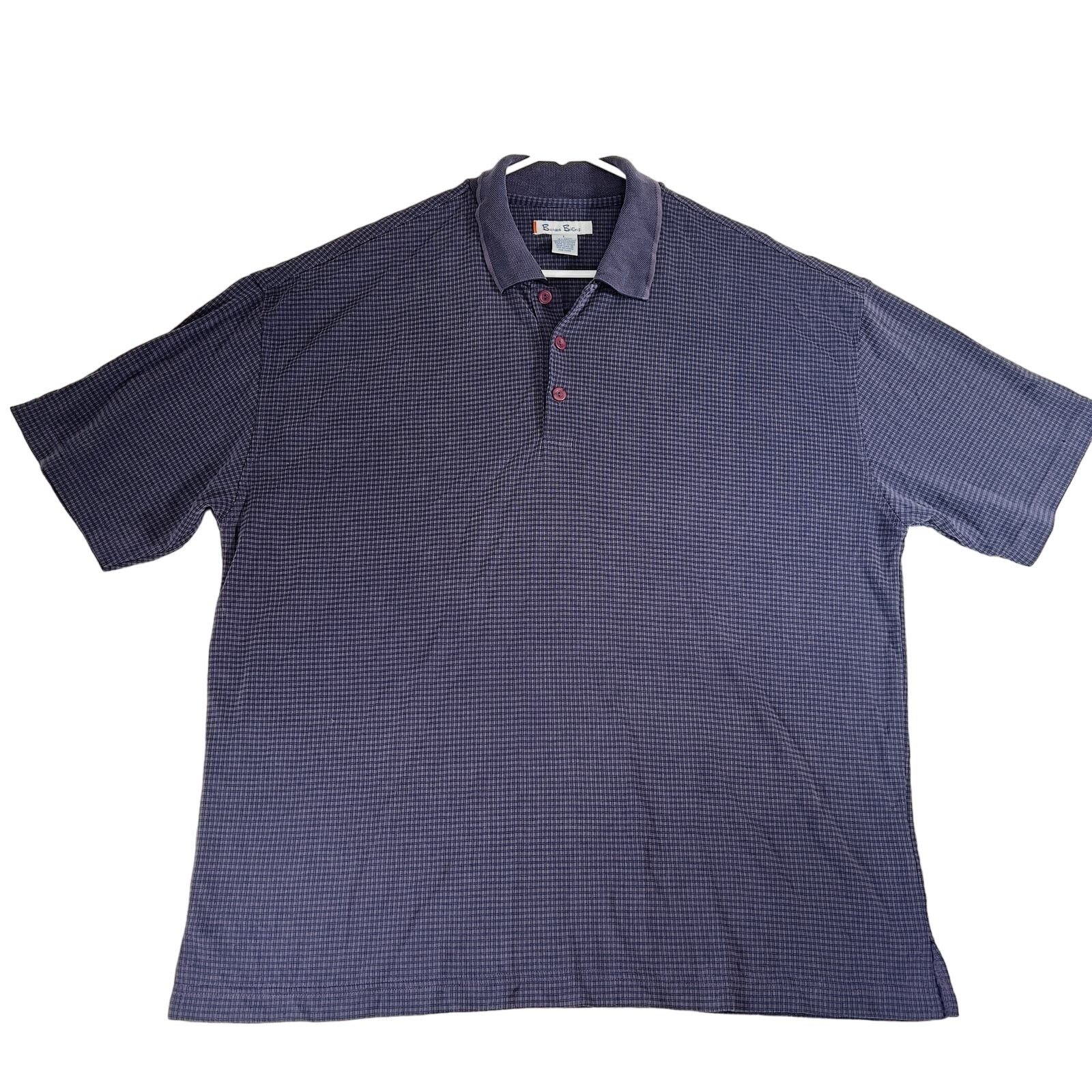 Burma Bibas Burma Bibas Polo Shirt Mens Large Modal Blend Purple Vintage Size US L / EU 52-54 / 3 - 1 Thumbnail