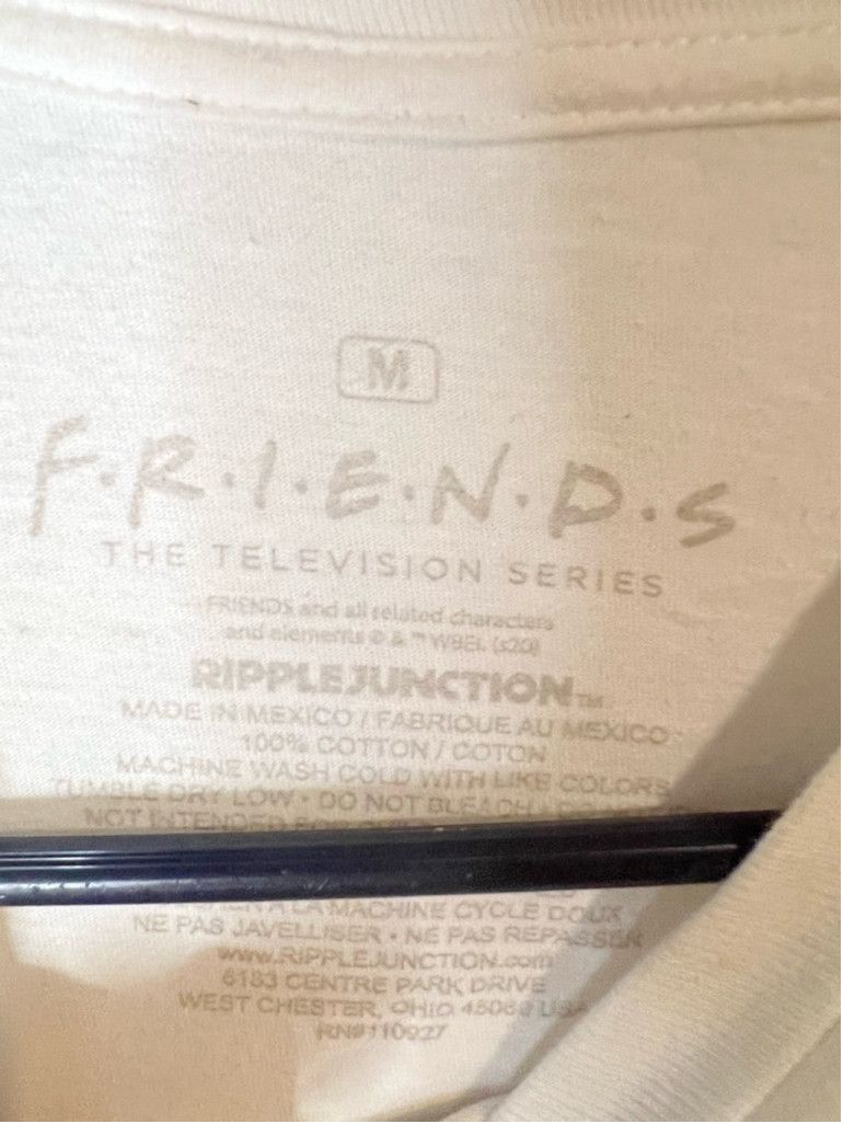 Ripple Junction Men's Ripple Junction Friends T-shirt Size M White Size L / US 10 / IT 46 - 3 Thumbnail