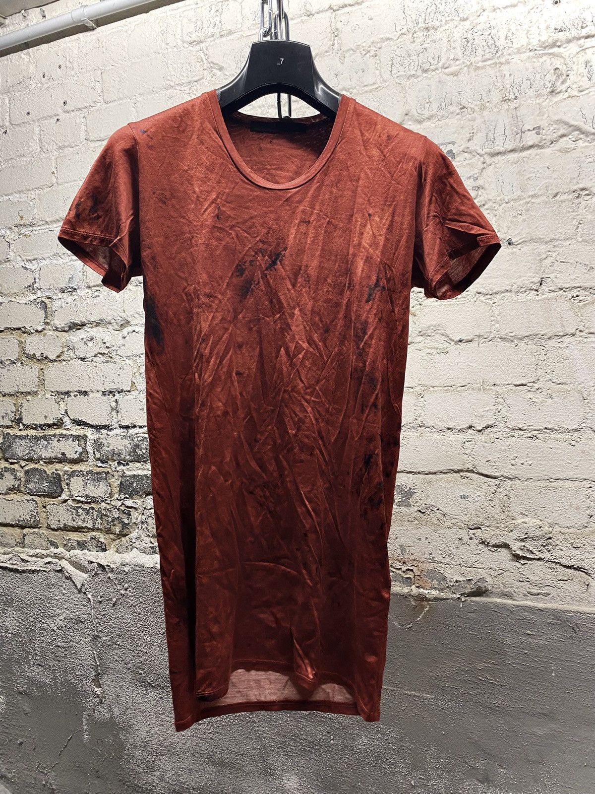 Julius MA Julius red texture print t-shirt size 1 Size US M / EU 48-50 / 2 - 1 Thumbnail