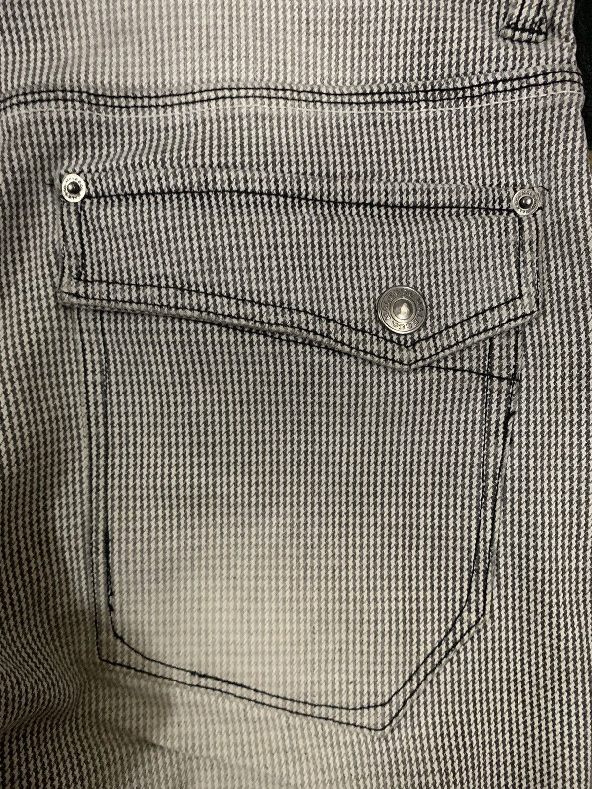 If Six Was Nine Japanese Brand Houndstooth Clawmark Faded Bootcut Punk Jeans Size US 34 / EU 50 - 12 Thumbnail