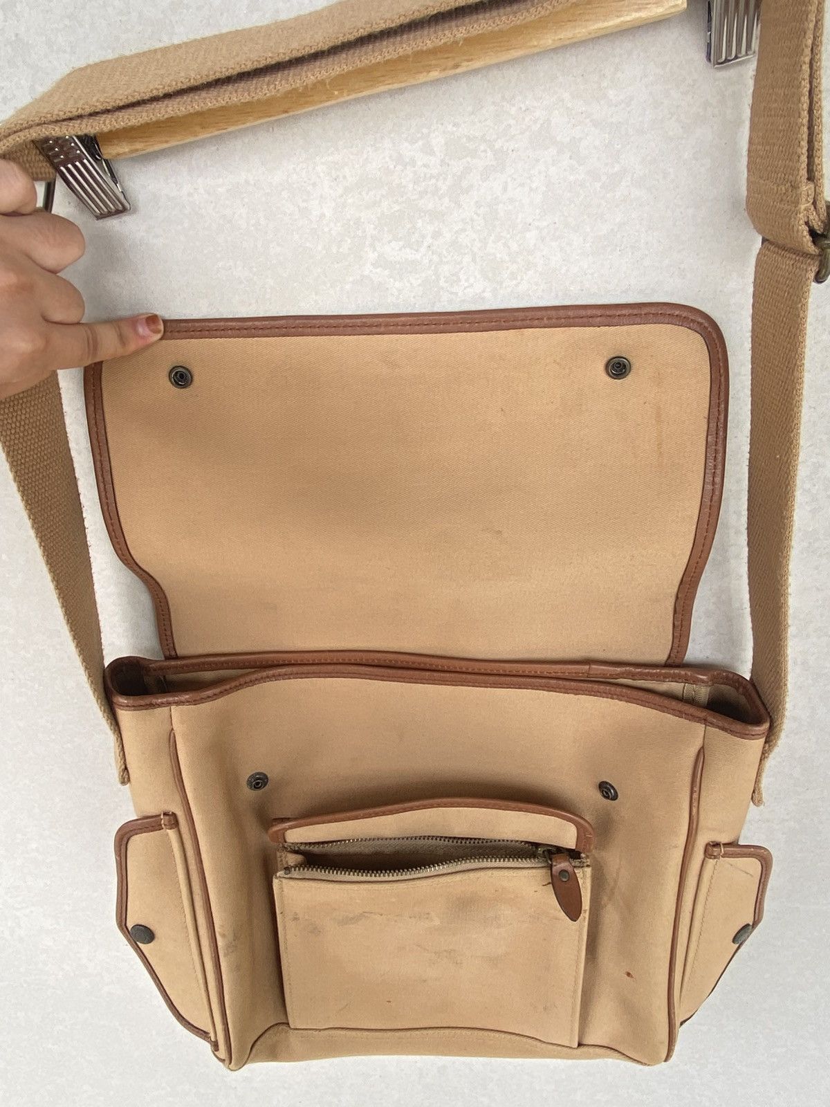 Other Vintage Ralph Lauren Shoulder Bag Cream And Brown Size ONE SIZE - 10 Thumbnail