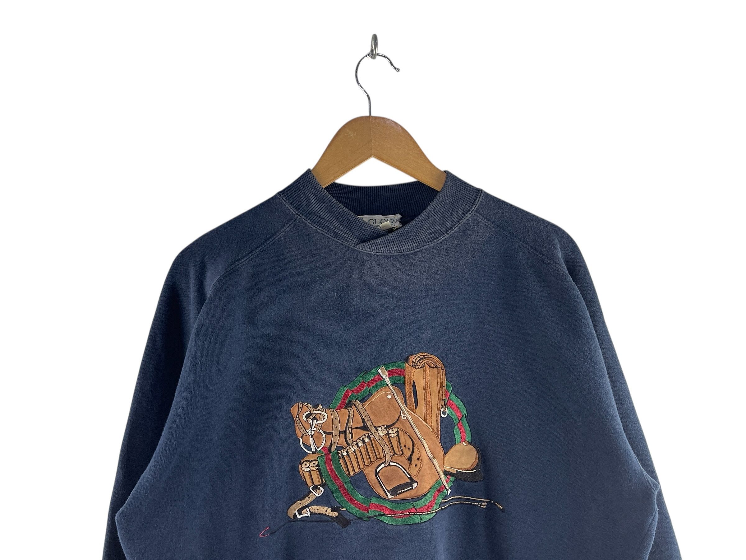 Gucci Vintage 80s Gucci Golf Embroidered Crewneck Sweatshirt Size US M / EU 48-50 / 2 - 7 Thumbnail