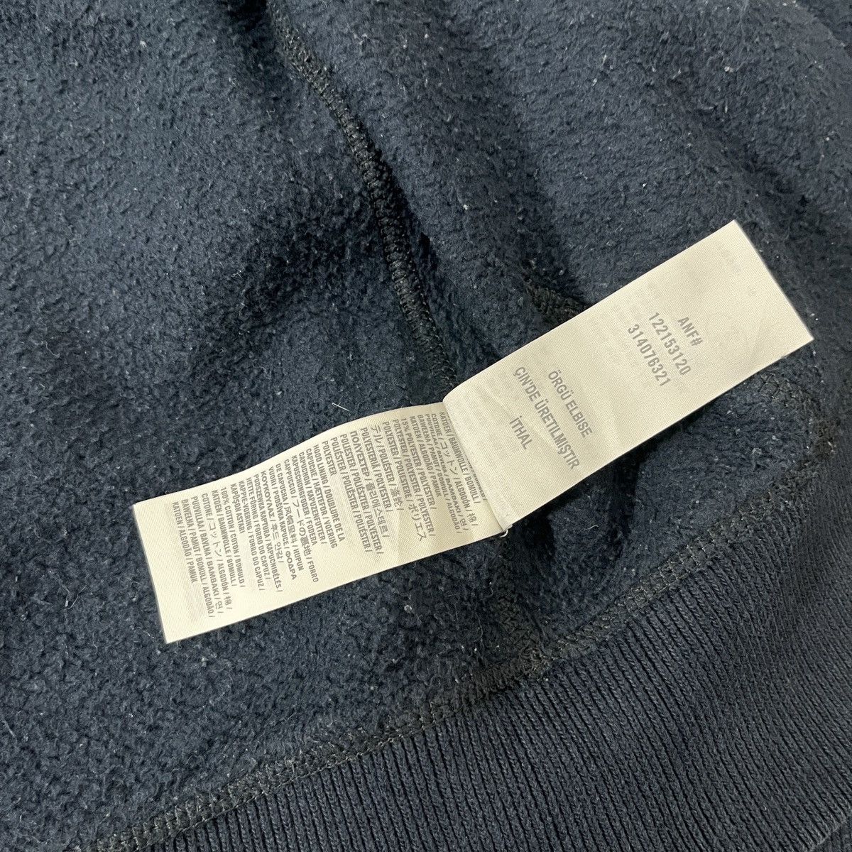 Japanese Brand Abercrombie & Fitch Button Fur Termal Hoodie Navy Size US M / EU 48-50 / 2 - 12 Thumbnail