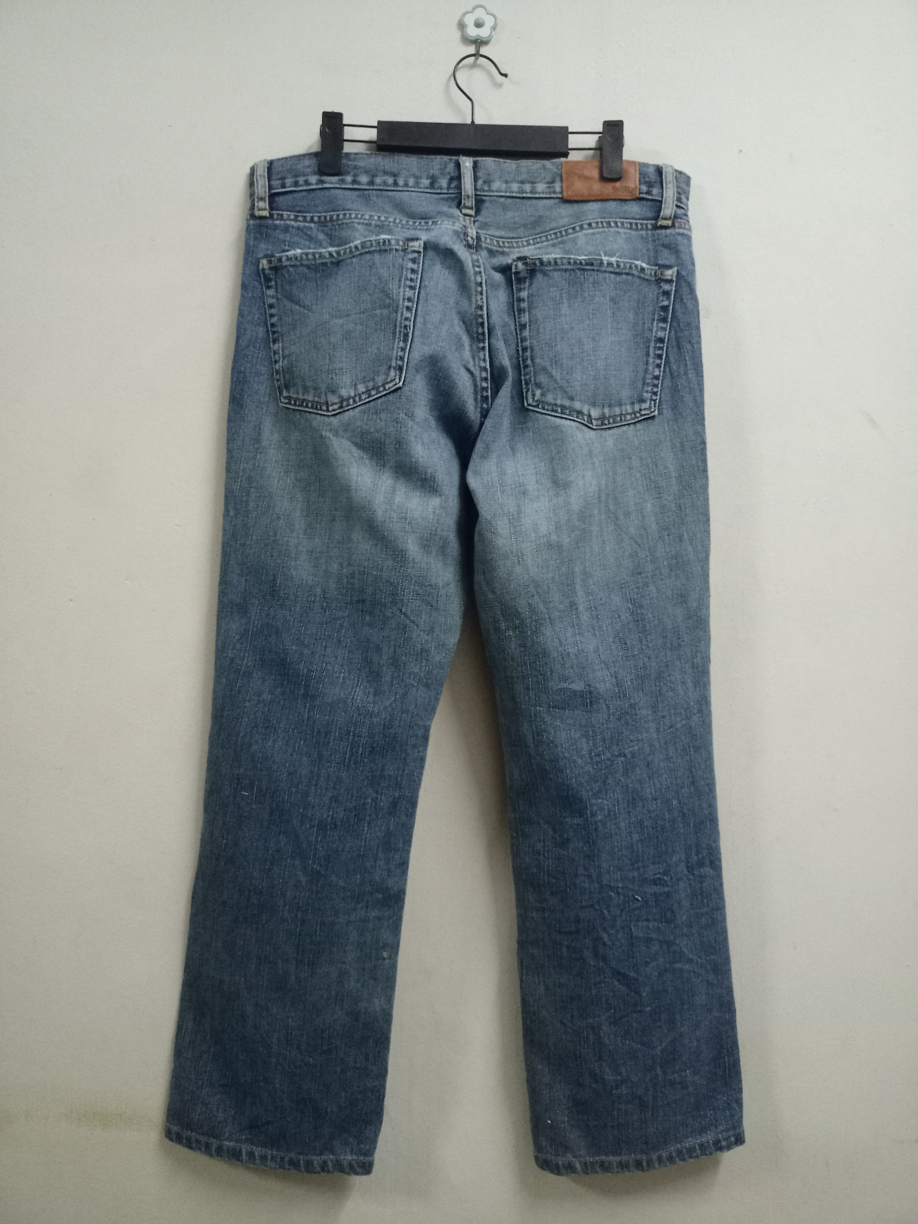 Japanese Brand × Uniqlo S002 Vintage Uniqlo Blue Wash Distressed Baggy Jeans Size US 34 / EU 50 - 2 Thumbnail