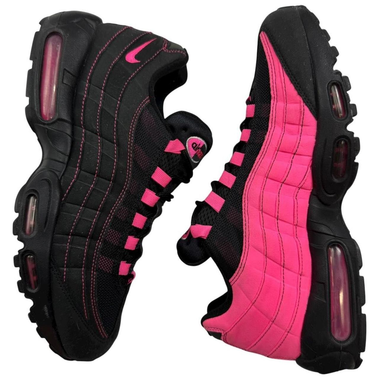 Nike Nike Air Max 95 Black Pink Blast - Size US 10.5 / EU 44.5 Size US 10.5 / EU 43-44 - 3 Thumbnail