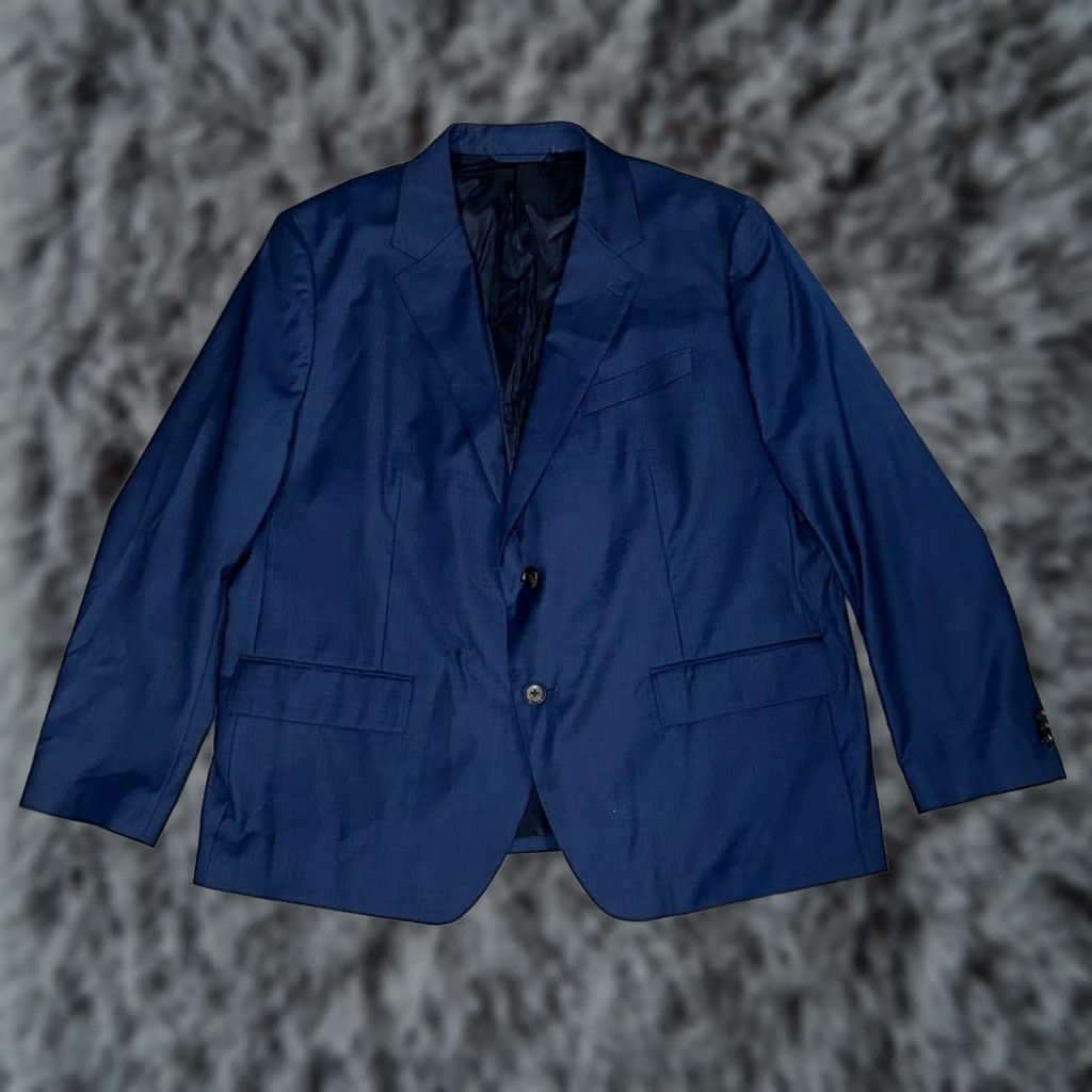 Bonobos Bonobos Wool Sport Coat - 50S Navy Blue 2 Piece Men Regular Size 50S Modern Fit Shirt Jacket Mens Size US M / EU 48-50 / 2 - 1 Thumbnail