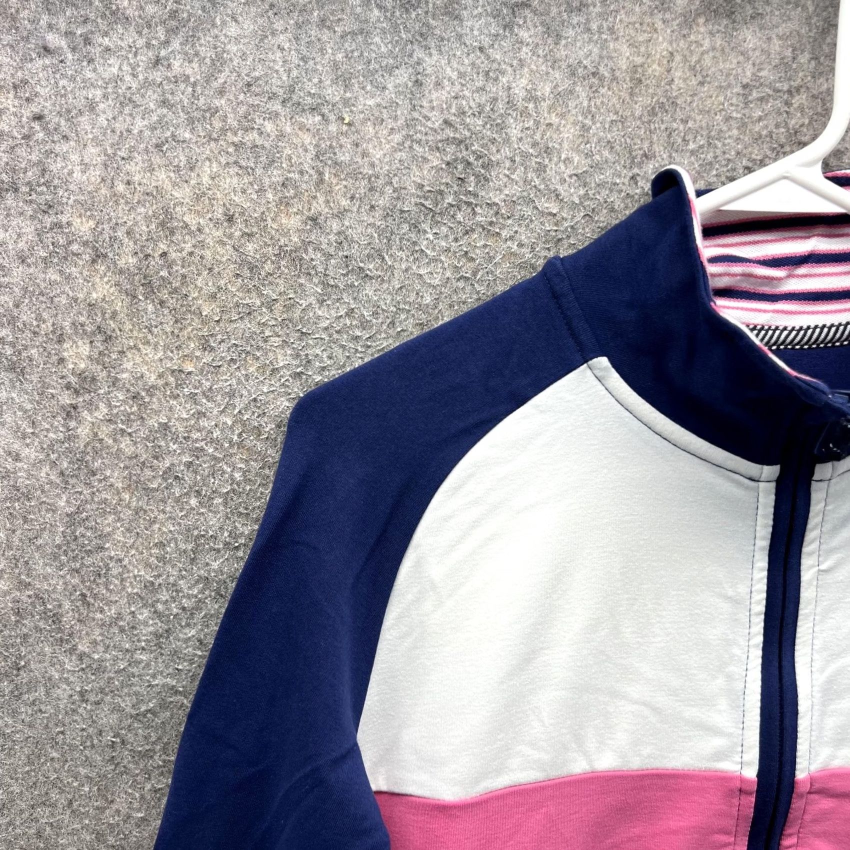 Nautica Nautica Jacket Womens Medium Multicolor Colorblock Full Zip Track Stretch Top Size M / US 6-8 / IT 42-44 - 7 Thumbnail