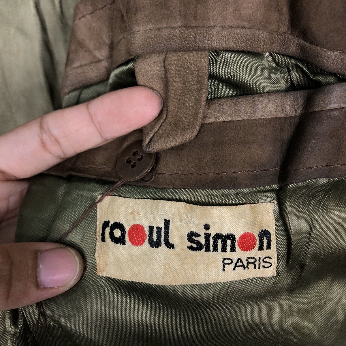 Genuine Leather 🔥Rare Genuine Leather Jacket Raoul Simon Paris Raff Simons Size US L / EU 52-54 / 3 - 13 Thumbnail