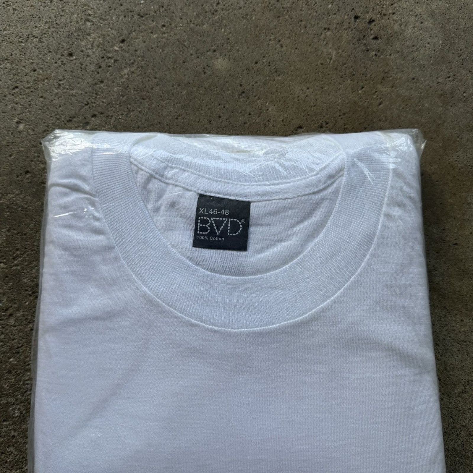 Vintage Vintage 70s BVD Blank White Combed Cotton Tee Shirt Pack (3) Size US XL / EU 56 / 4 - 4 Thumbnail