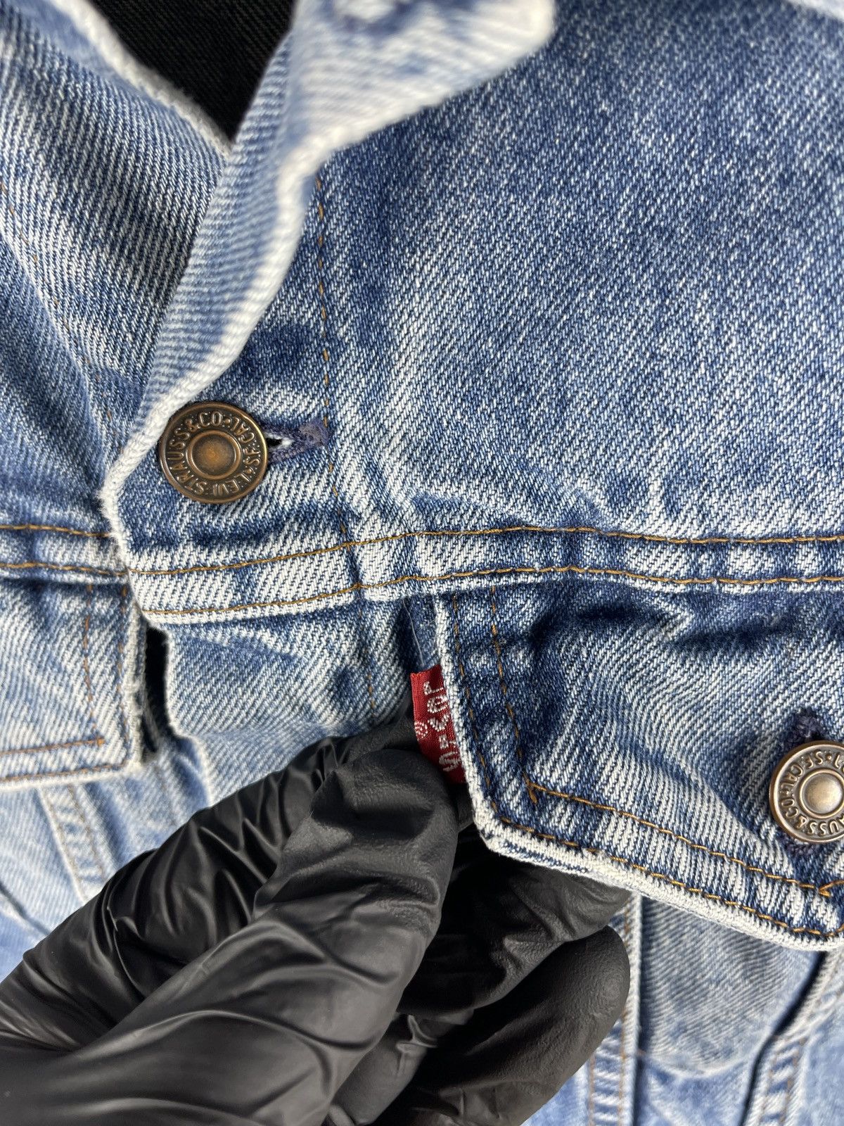 Levi's Levi’s vintage 80s blue faded made in France denim jacket Size XS / US 0-2 / IT 36-38 - 9 Thumbnail