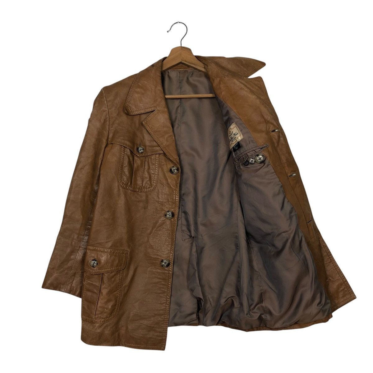 Japanese Brand 📌Vintage Leather Jacket Biker Wear Shlendid Issey Miyake Size US M / EU 48-50 / 2 - 12 Thumbnail