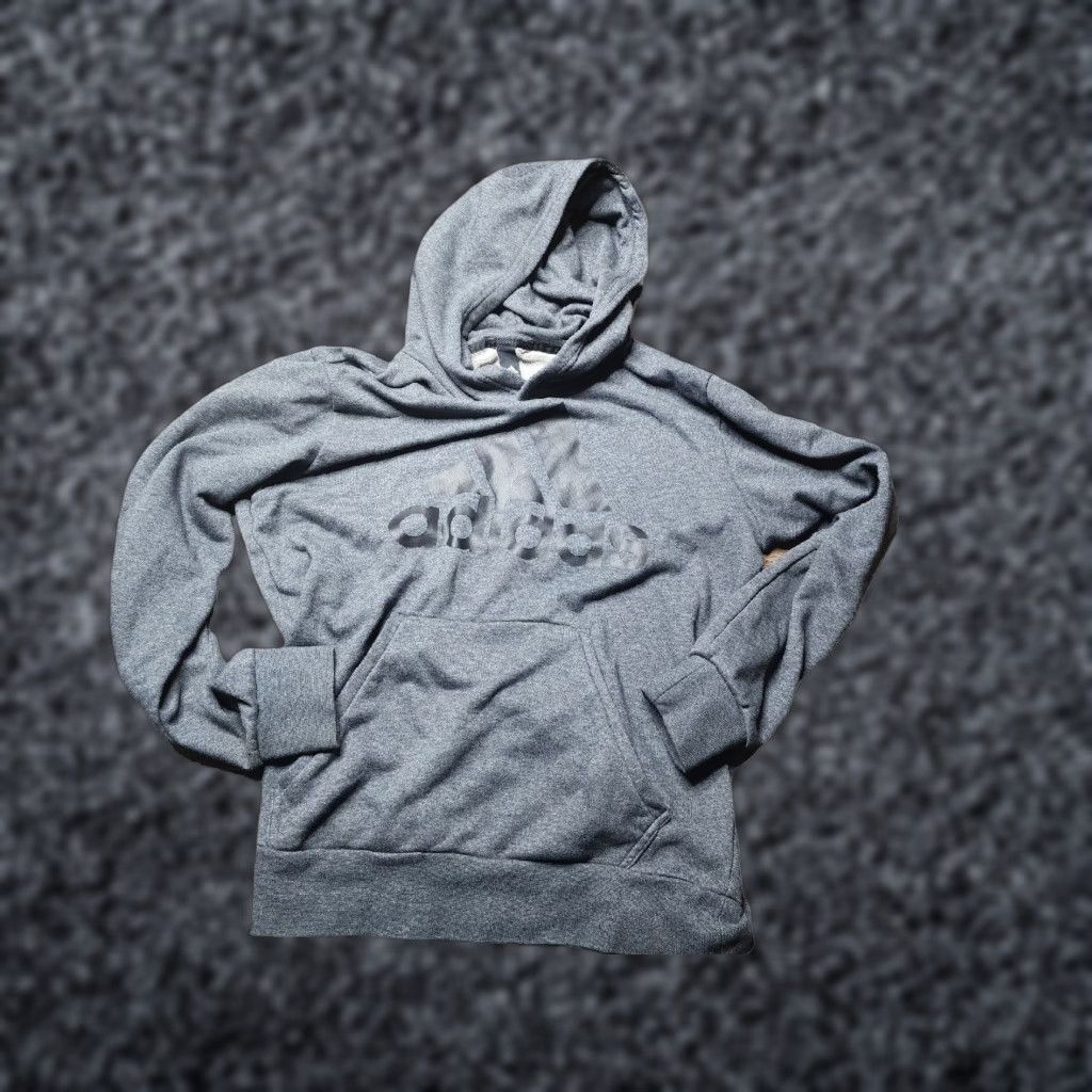 Adidas Adidas Mens M Hoodie Vintage Style Pull Over Sweatshirt Gray Athletic Size US M / EU 48-50 / 2 - 1 Thumbnail