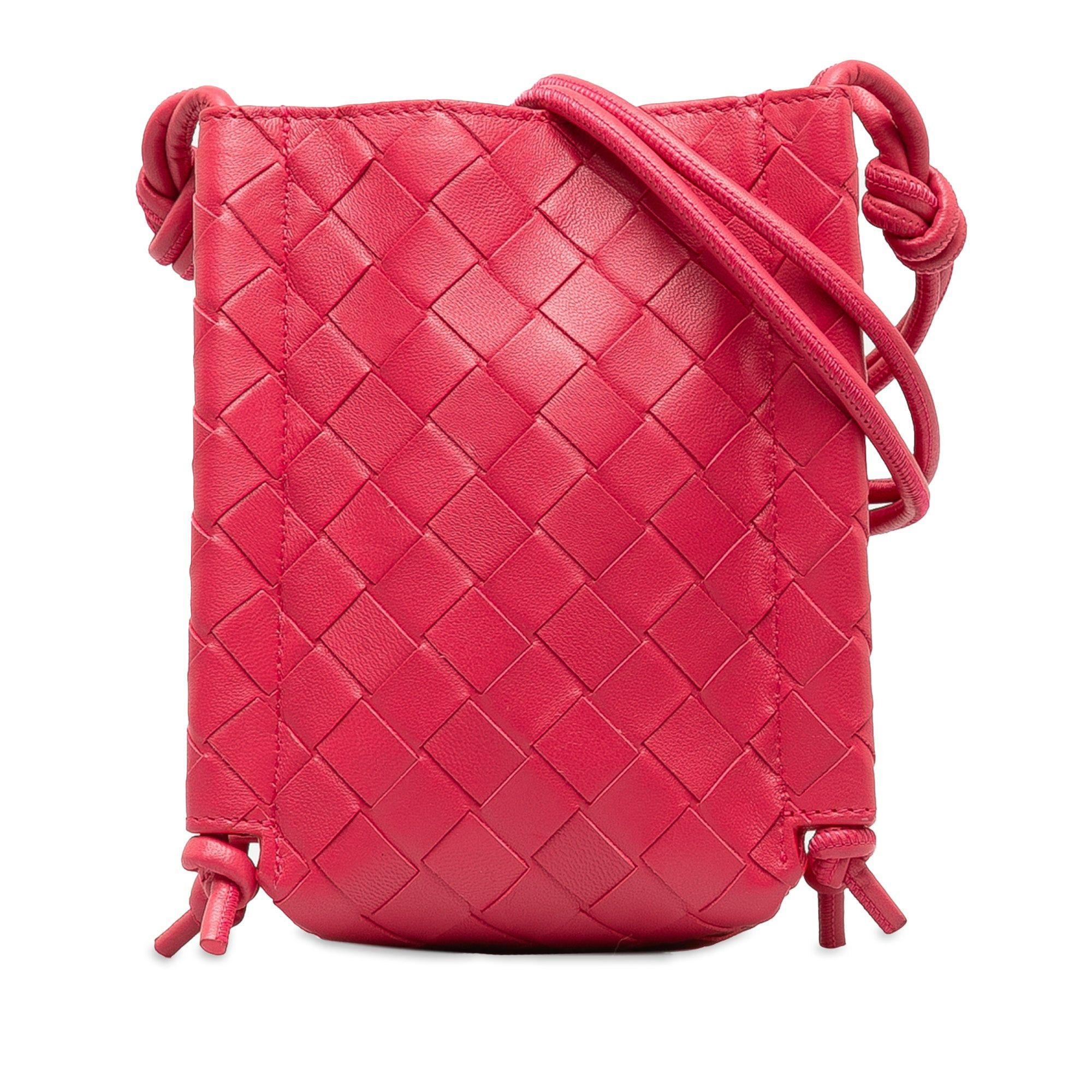 Bottega Veneta Pink Mini The Knot Crossbody Bag, Women's