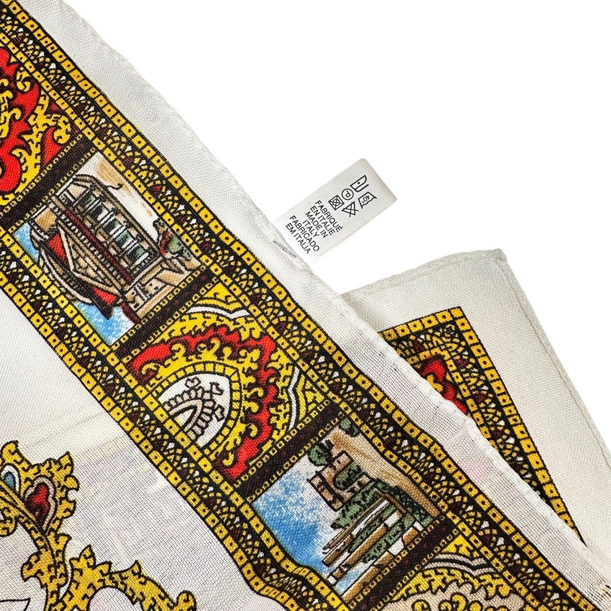Vintage ROMA Vintage Souvenir Roma Scarf Made in Italy 30x30 Size ONE SIZE - 4 Thumbnail