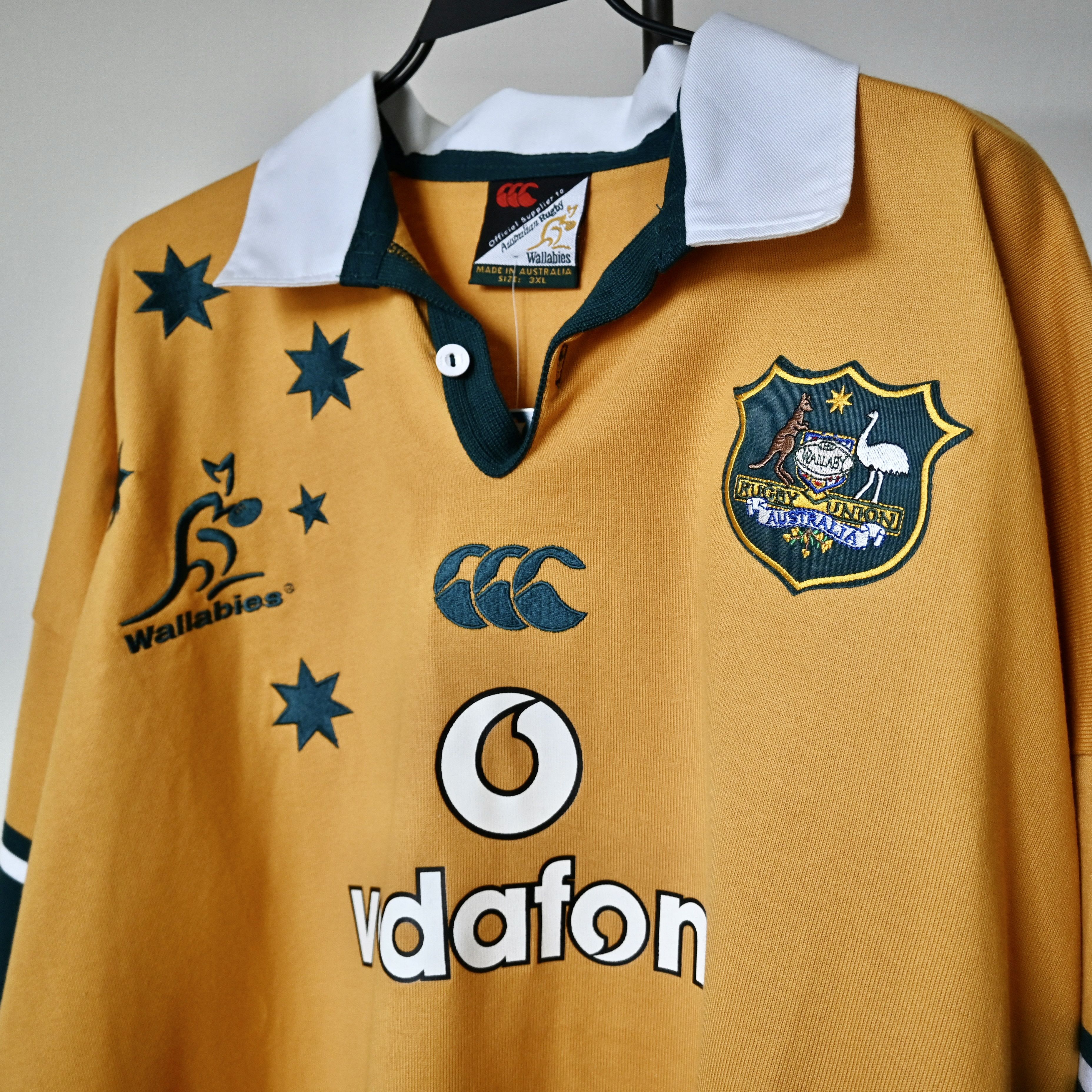 Canterbury of New Zealand DEADSTOCK, VTG 2003 Canterbury Australia Union rugby shirt Size US XXL / EU 58 / 5 - 7 Thumbnail