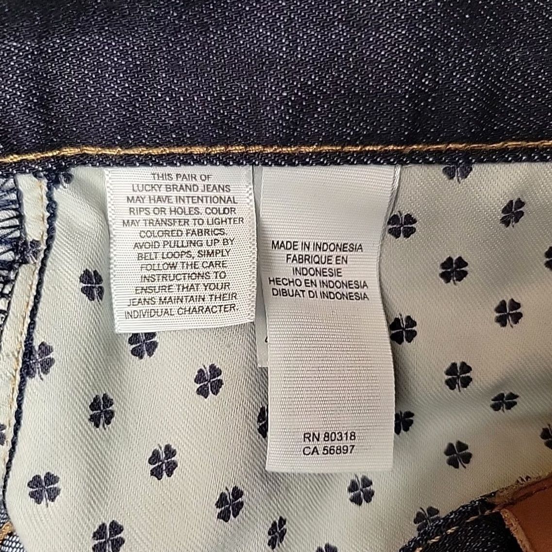 Lucky Brand Lucky Brand Jeans Mens 40x34 Blue Dark Wash Denim 410 Athletic Straight Leg Shirt? Size US 40 / EU 56 - 6 Thumbnail