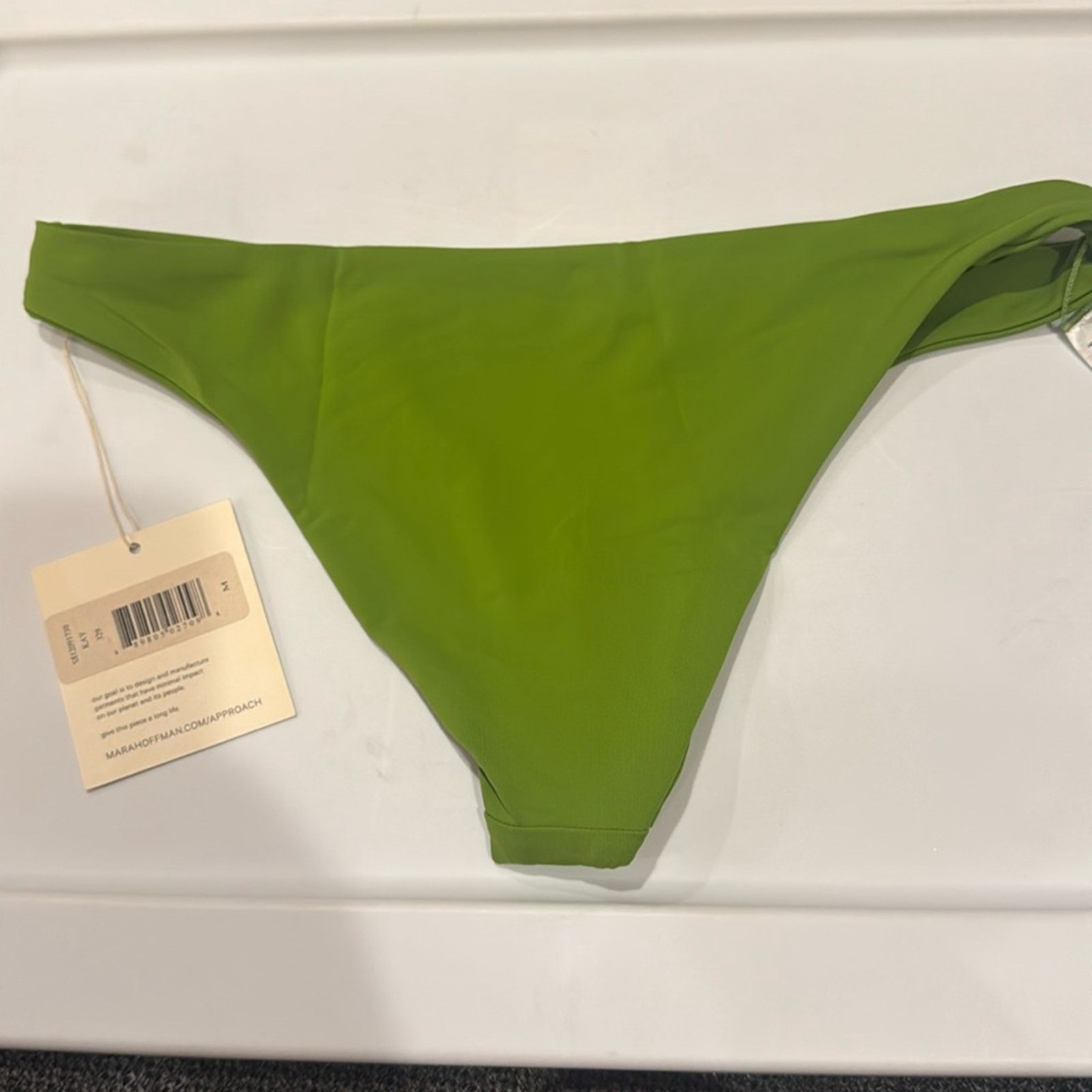 Mara Hoffman Mara Hoffman Kay Bikini Bottom - Cicoria Green Size M Size ONE SIZE - 5 Thumbnail