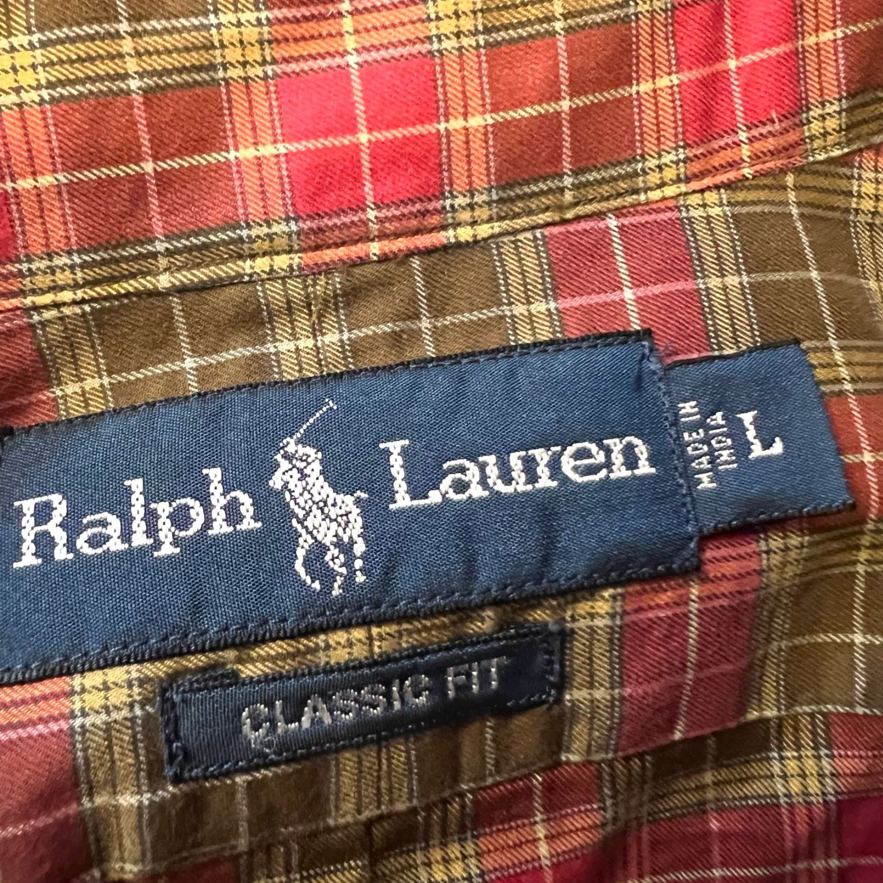 Polo Ralph Lauren Polo Ralph Lauren Shirt Mens Large Plaid Button Up Pony Classic Fit Red L Regular Long Sleeve Mens Size US L / EU 52-54 / 3 - 5 Thumbnail