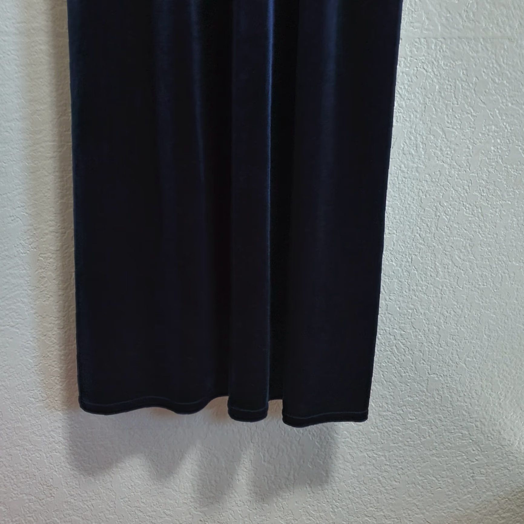 Vintage VINTAGE Nina Piccalino Velvet Maxi Dress Blue Long Sleeve Round Neck Empire Waist 12 Women Bohemian Nature Fall Winter Gently Pre-Owned Size XL / US 12-14 / IT 48-50 - 6 Thumbnail