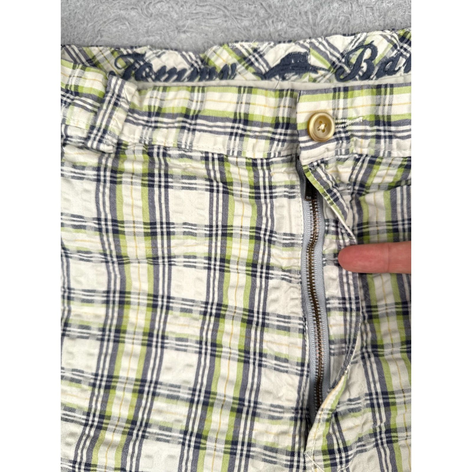 Tommy Bahama Tommy Bahama Shorts Men 38 Green Plaid 100% Cotton Woven Beach Vacation 36x9 Mens Size US 38 / EU 54 - 6 Thumbnail
