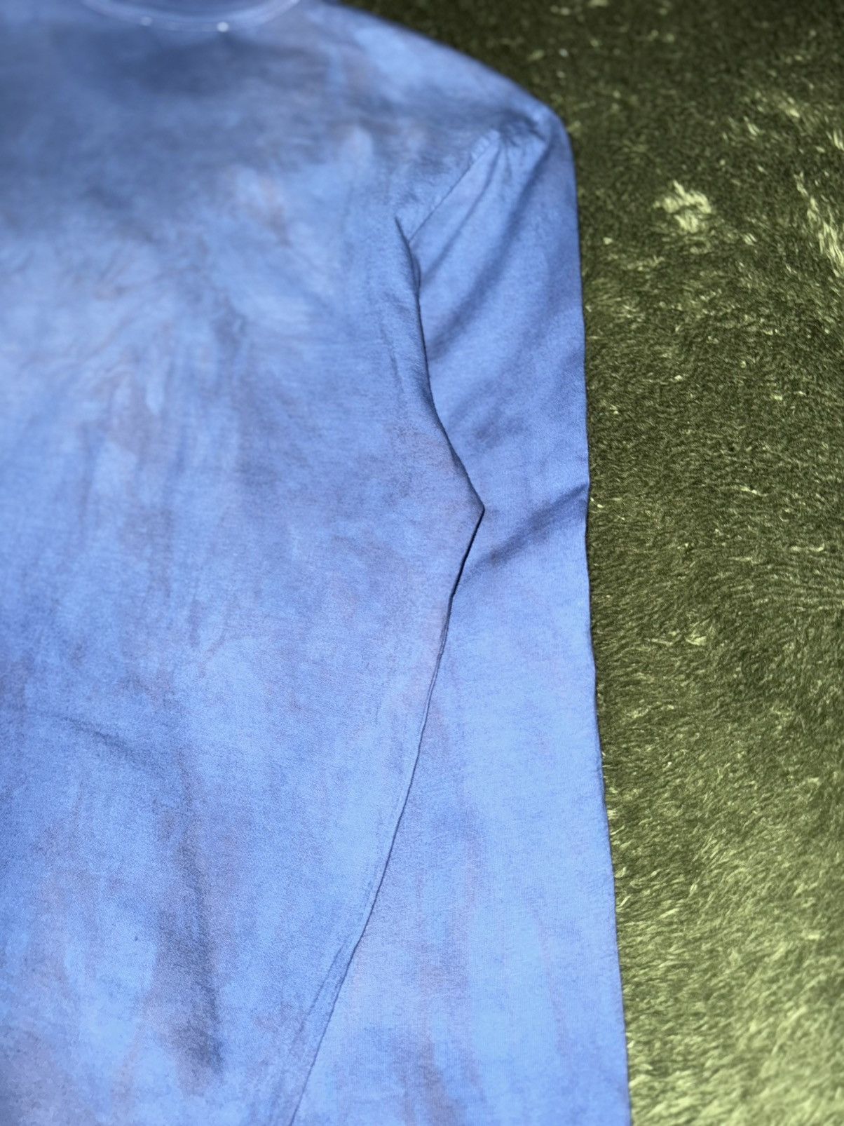 Sunnei [M] SUNNEI Hand-Dyed Logo Print Long Sleeve — Indigo Size US M / EU 48-50 / 2 - 9 Thumbnail