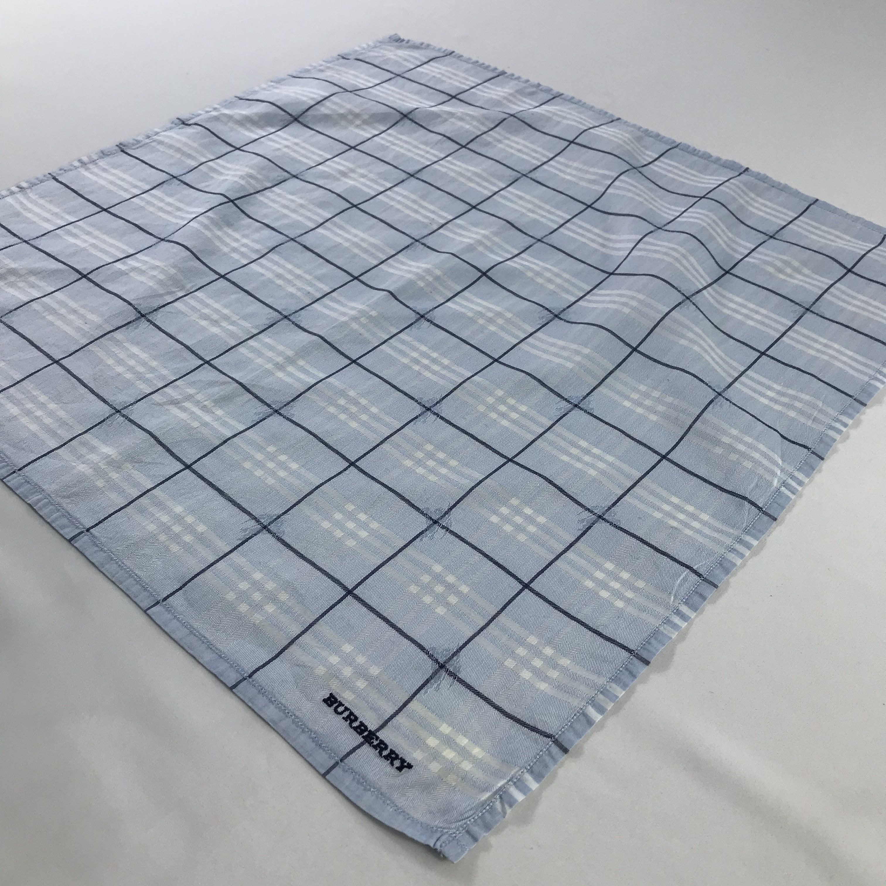 Burberry × Vintage Burberry Bandana / Handkerchief / Neckerchief - S541 Size ONE SIZE - 2 Thumbnail