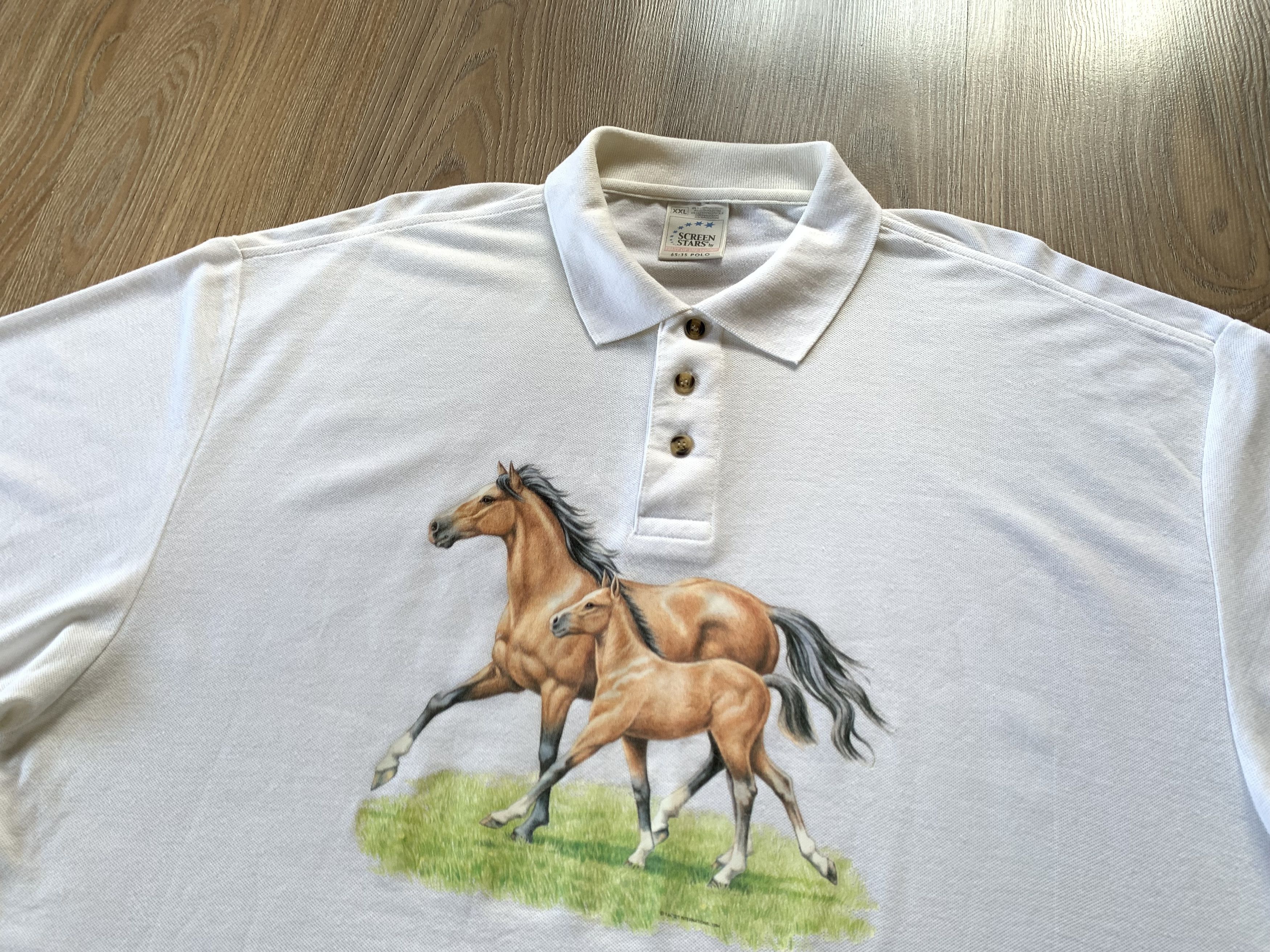Vintage Vintage Screen Stars Polo Horses 1994 Size US XXL / EU 58 / 5 - 4 Thumbnail