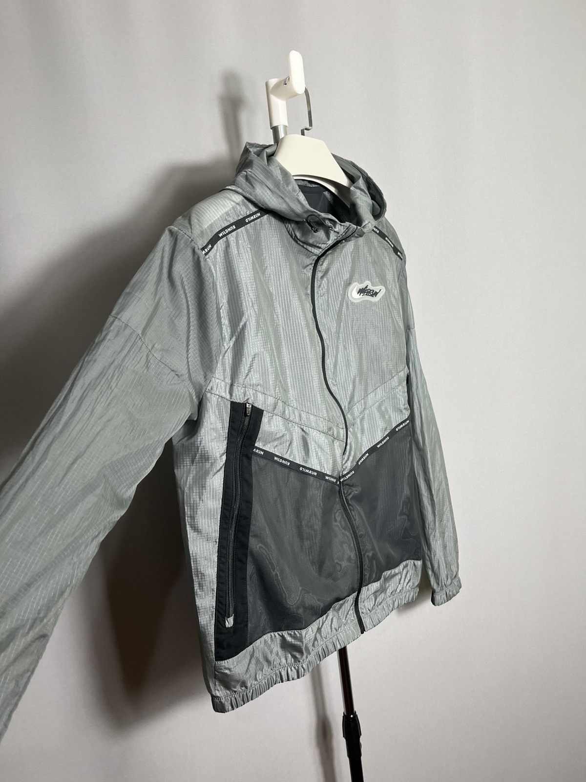 Nike Nike Repel Wild Run Mens Jacket Gray Full Zip Ultralight Size US M / EU 48-50 / 2 - 4 Thumbnail
