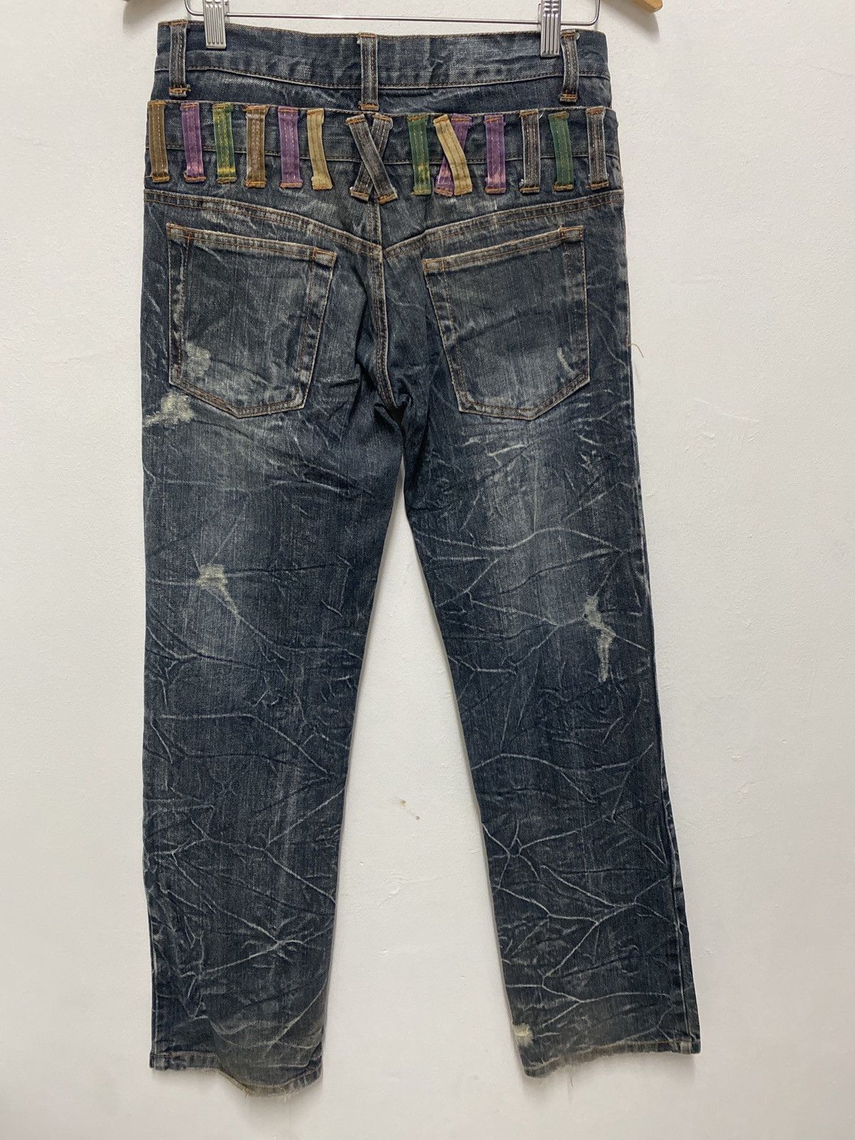Japanese Brand Nylaus Clothing Vintage Distressed Denim Jeans W30 Size 30 Size US 30 / EU 46 - 4 Thumbnail