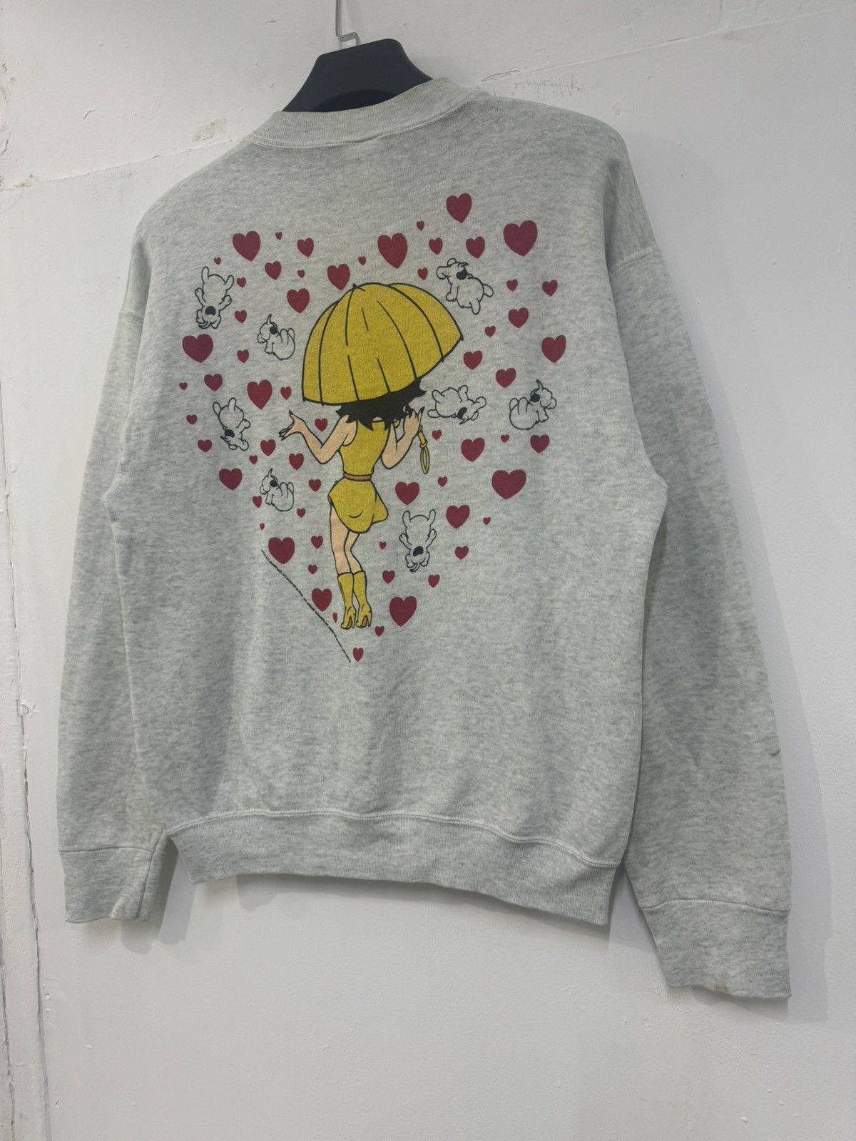 Vintage 💥VINTAGE BETTY BOOP 1993 MIRROR PRINTED SWEATSHIRT Size US L / EU 52-54 / 3 - 8 Thumbnail