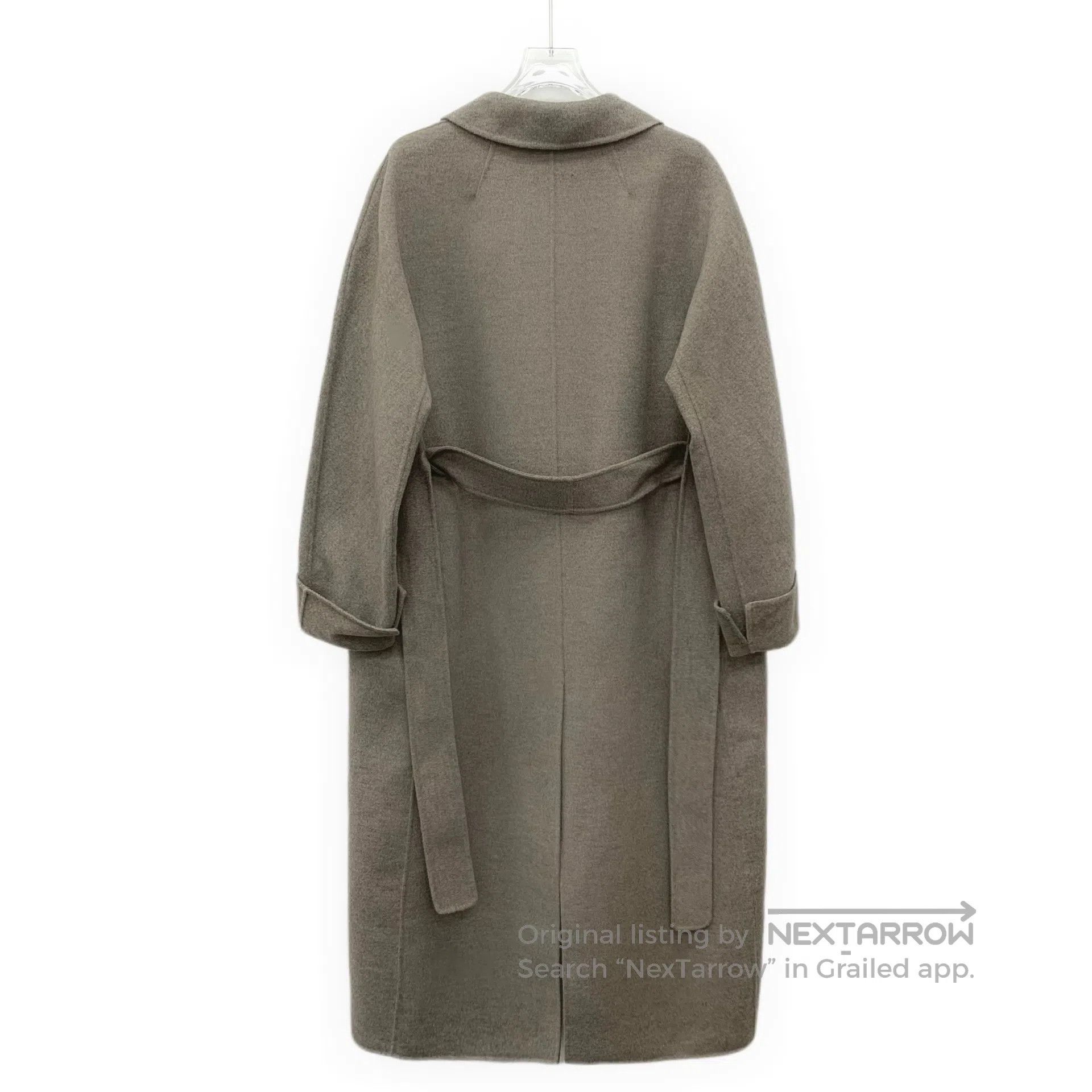Max Mara Max Mara Beige Cashmere Collar Long Sleeve Trench Coat| Size XS / US 0-2 / IT 36-38 - 2 Thumbnail