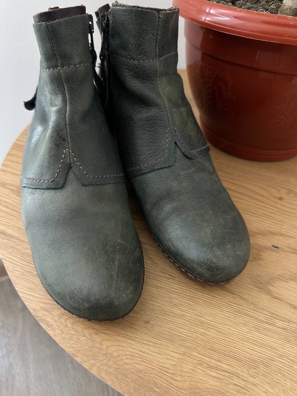 A.S.98 × Japanese Brand × Vintage Vintage A.S.98 Airstep Japanese Leather Green Zip Shoes Size US 6 / IT 36 - 12 Thumbnail