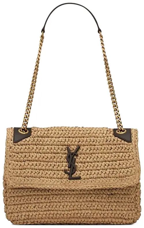 Saint Laurent Paris o1bcso1str1225 Size:OS/Niki Medium in Raffia in Beige Size ONE SIZE - 1 Preview